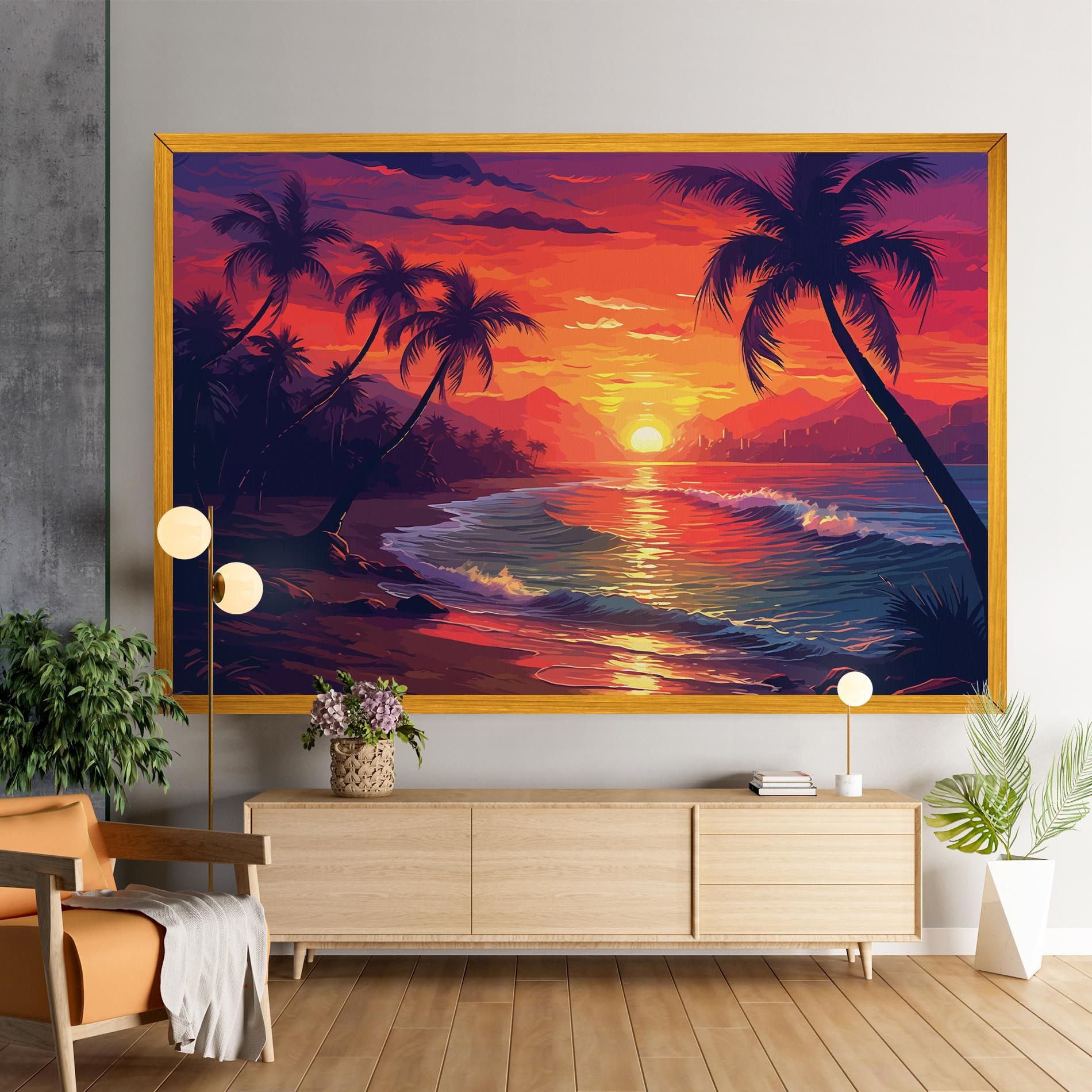 Purple Orange Sunlight mockup 9