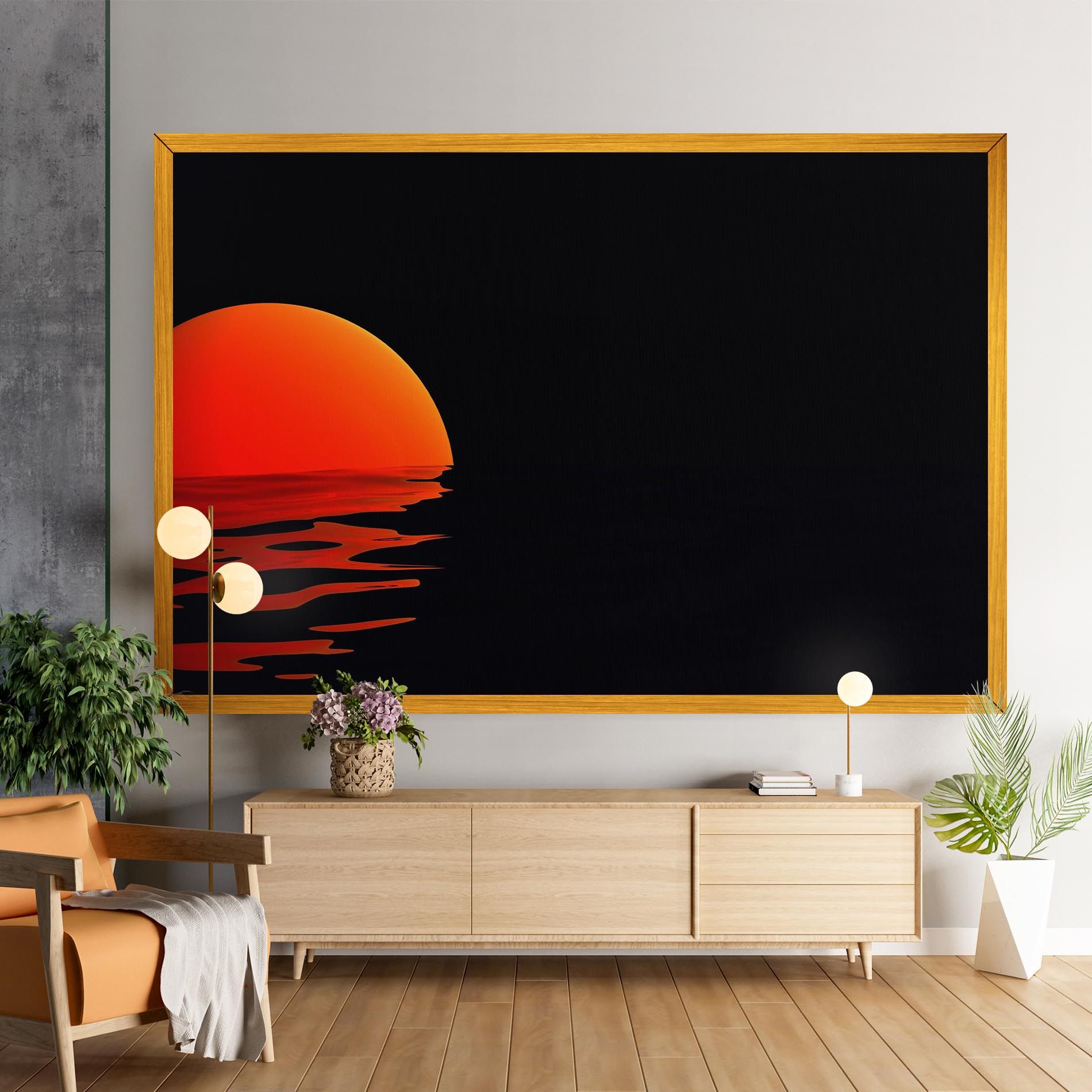 Red Evening Sunset mockup 9