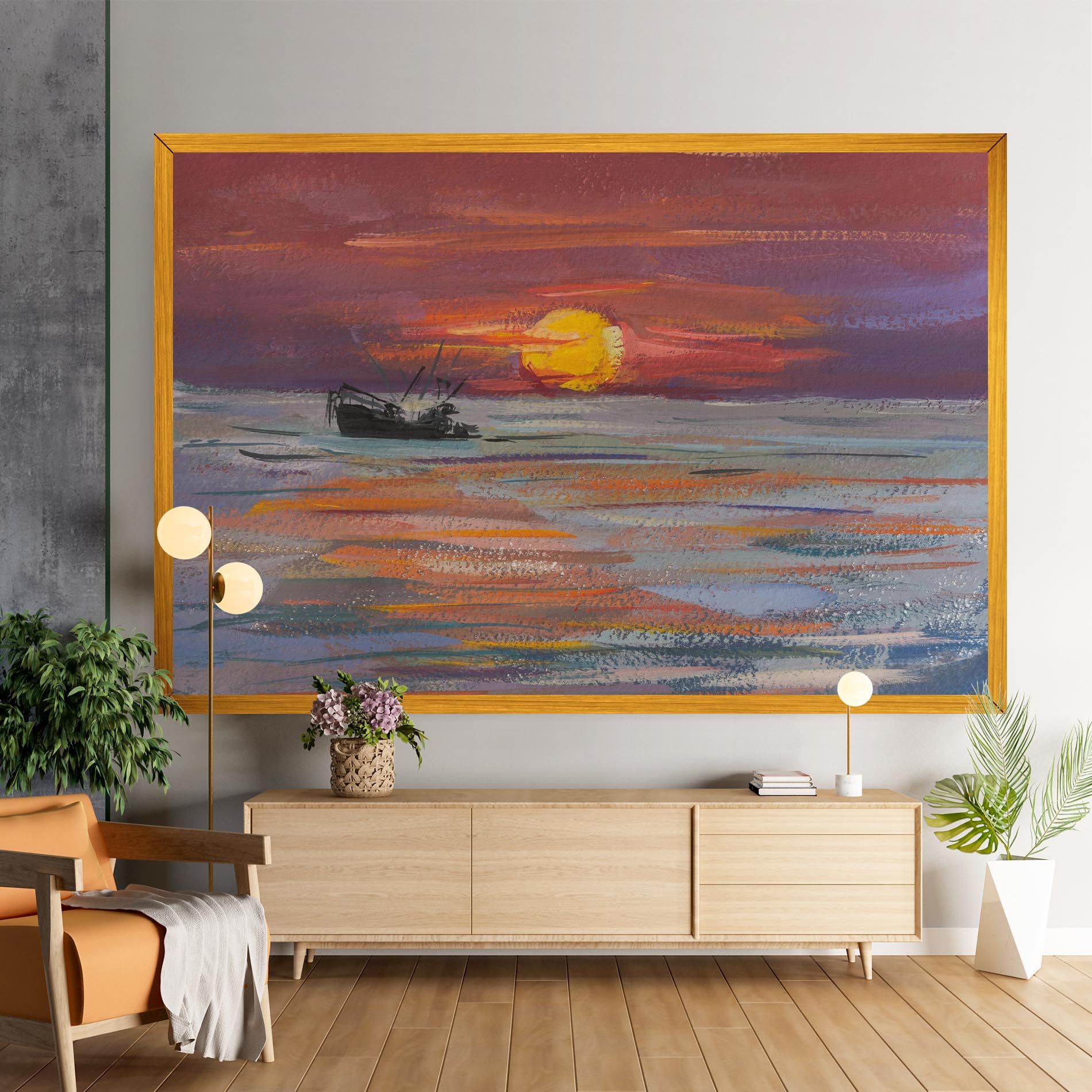 Sea Ship Painting mockup 9