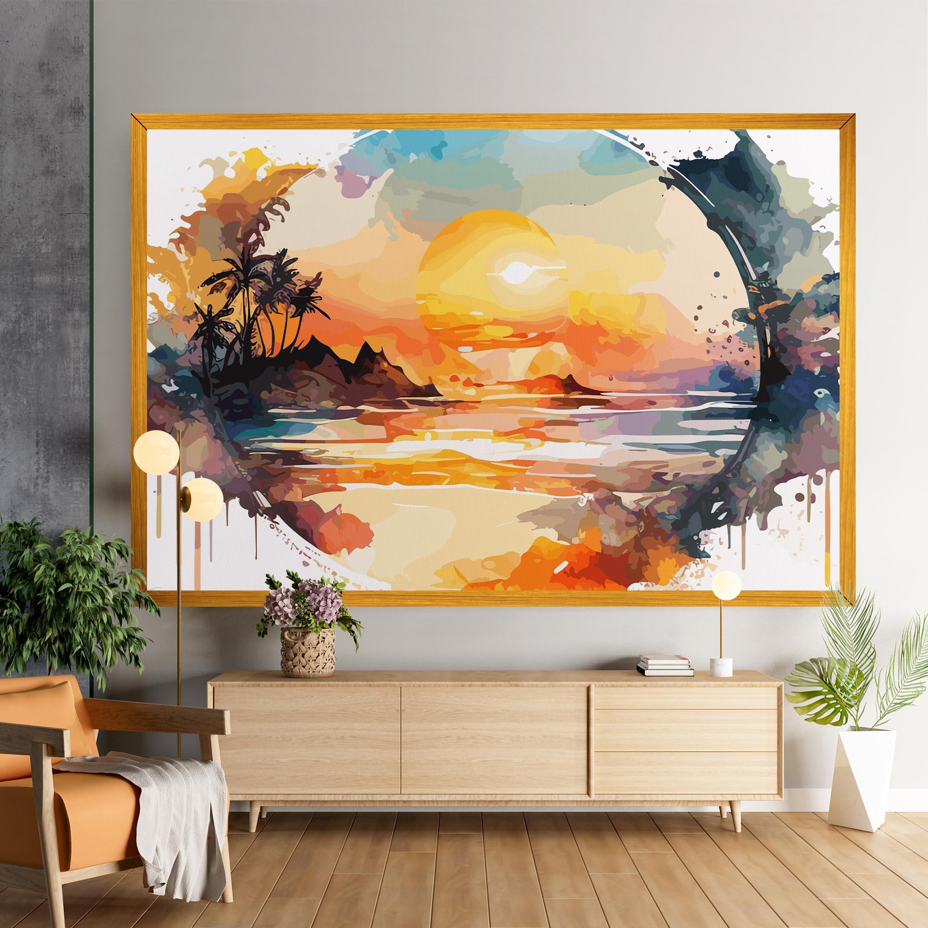 Vászonkép Sunrise Art mockup 9
