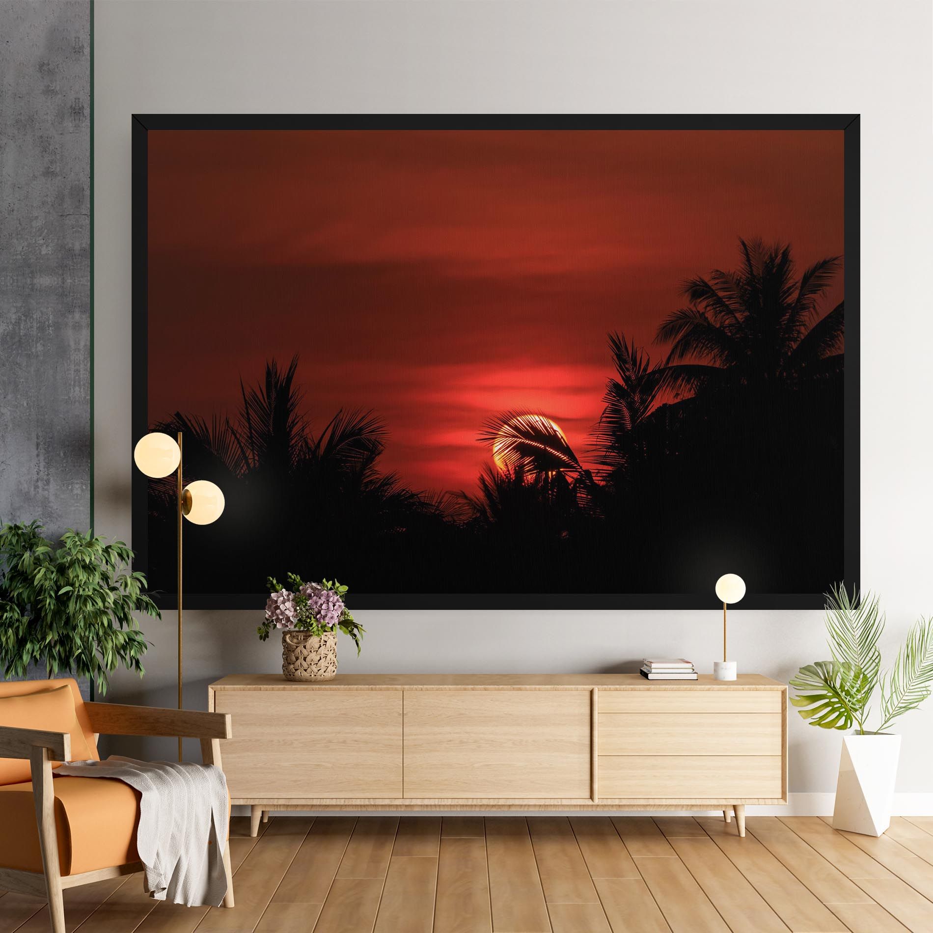 Coconuts Tree Sunset mockup 9