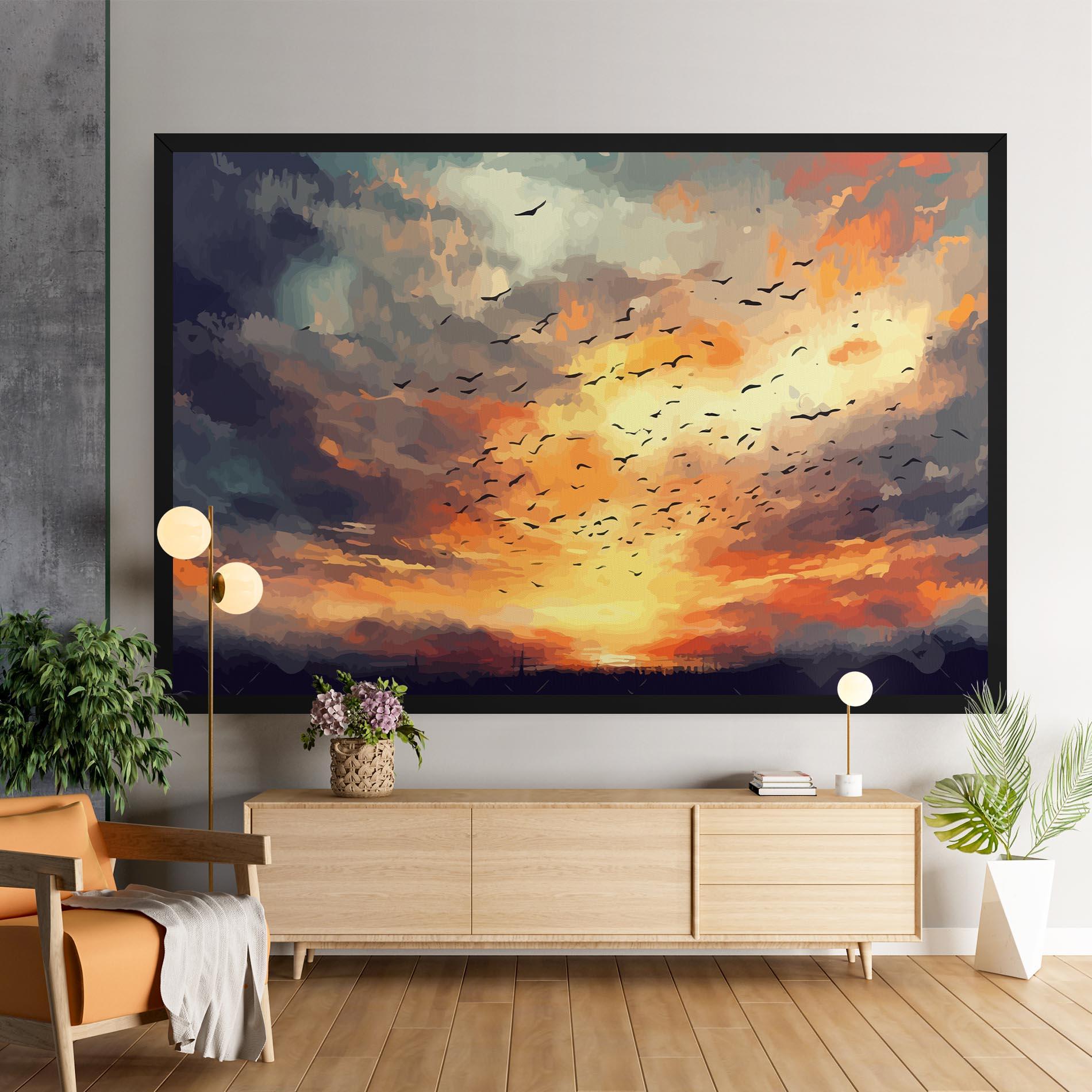 Vászonkép Majestic Sunset mockup 9