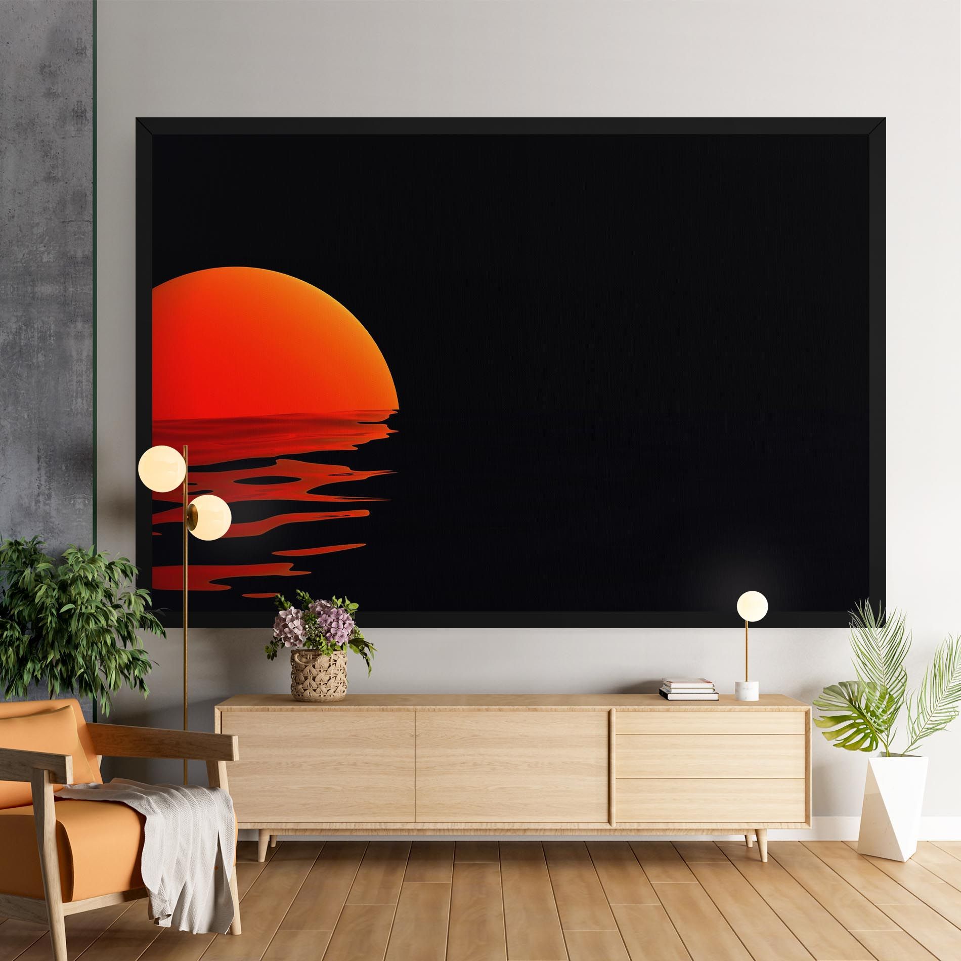 Red Evening Sunset mockup 9