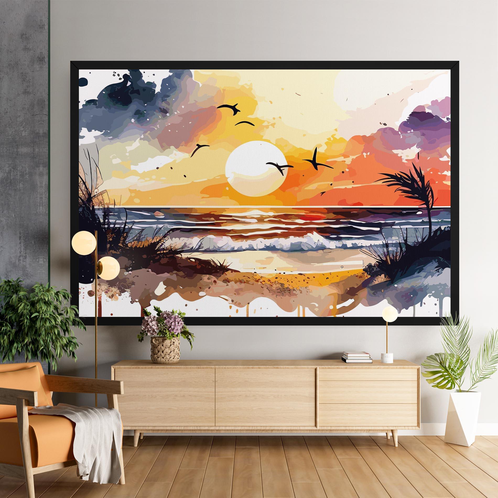 Vászonkép Sunset Art View mockup 9