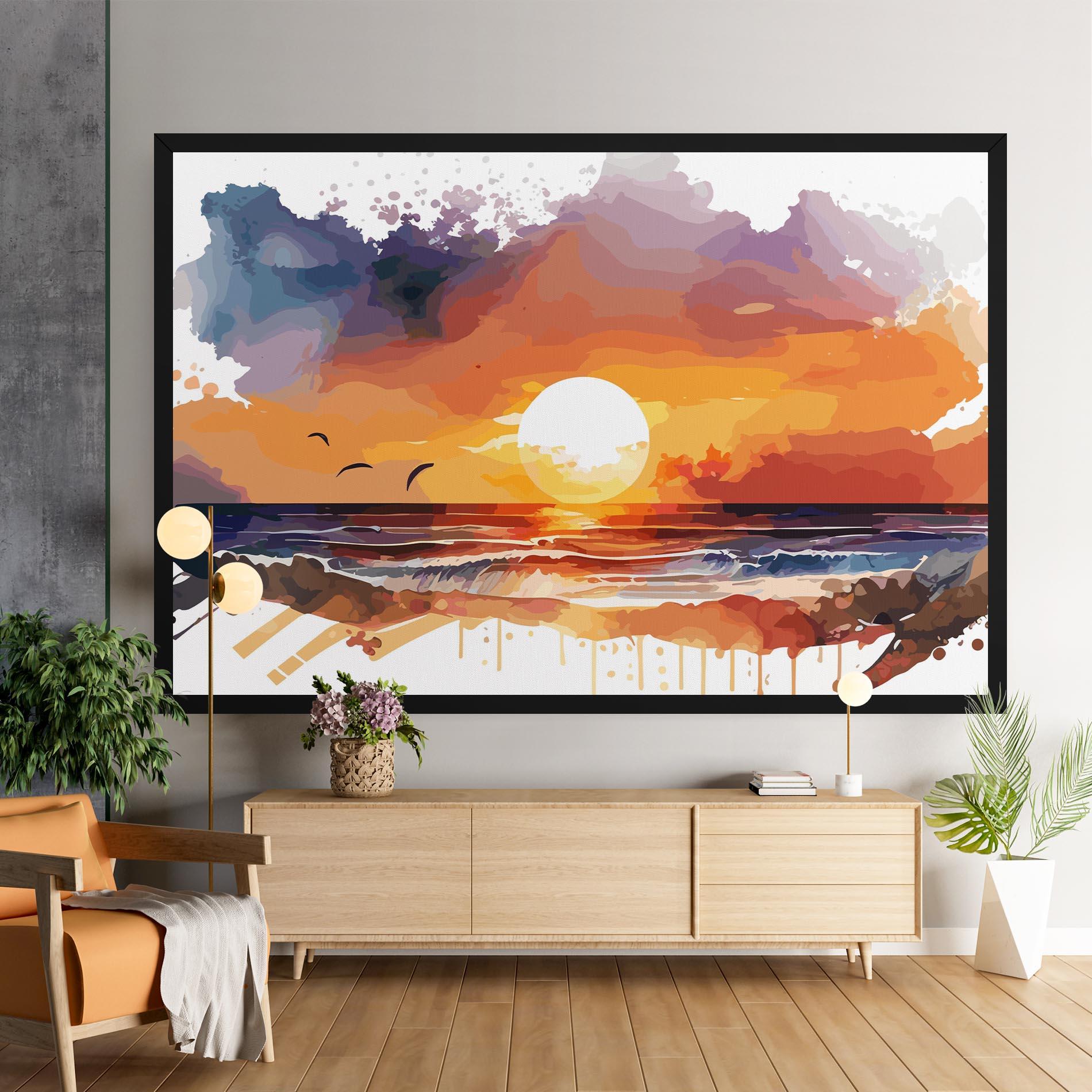 Vászonkép Sunset Art mockup 9
