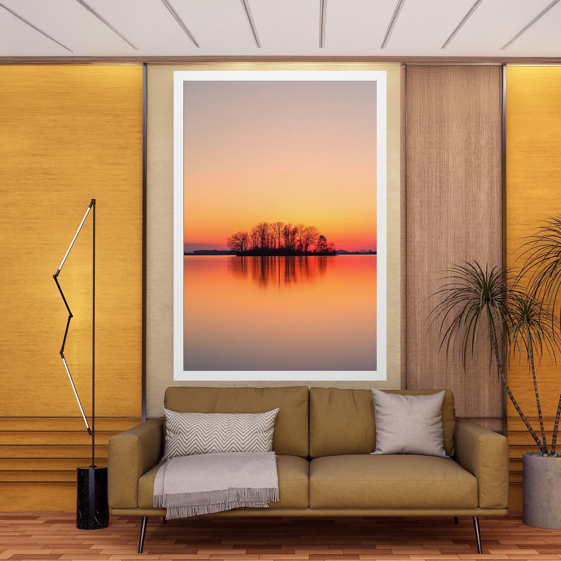Tree Sunset Lake mockup 9