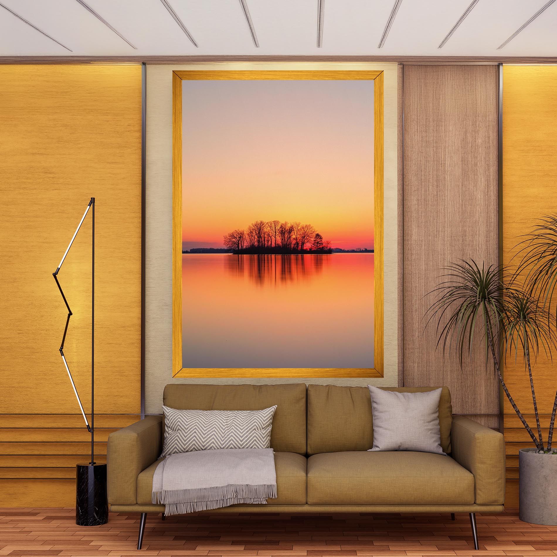 Tree Sunset Lake mockup 9