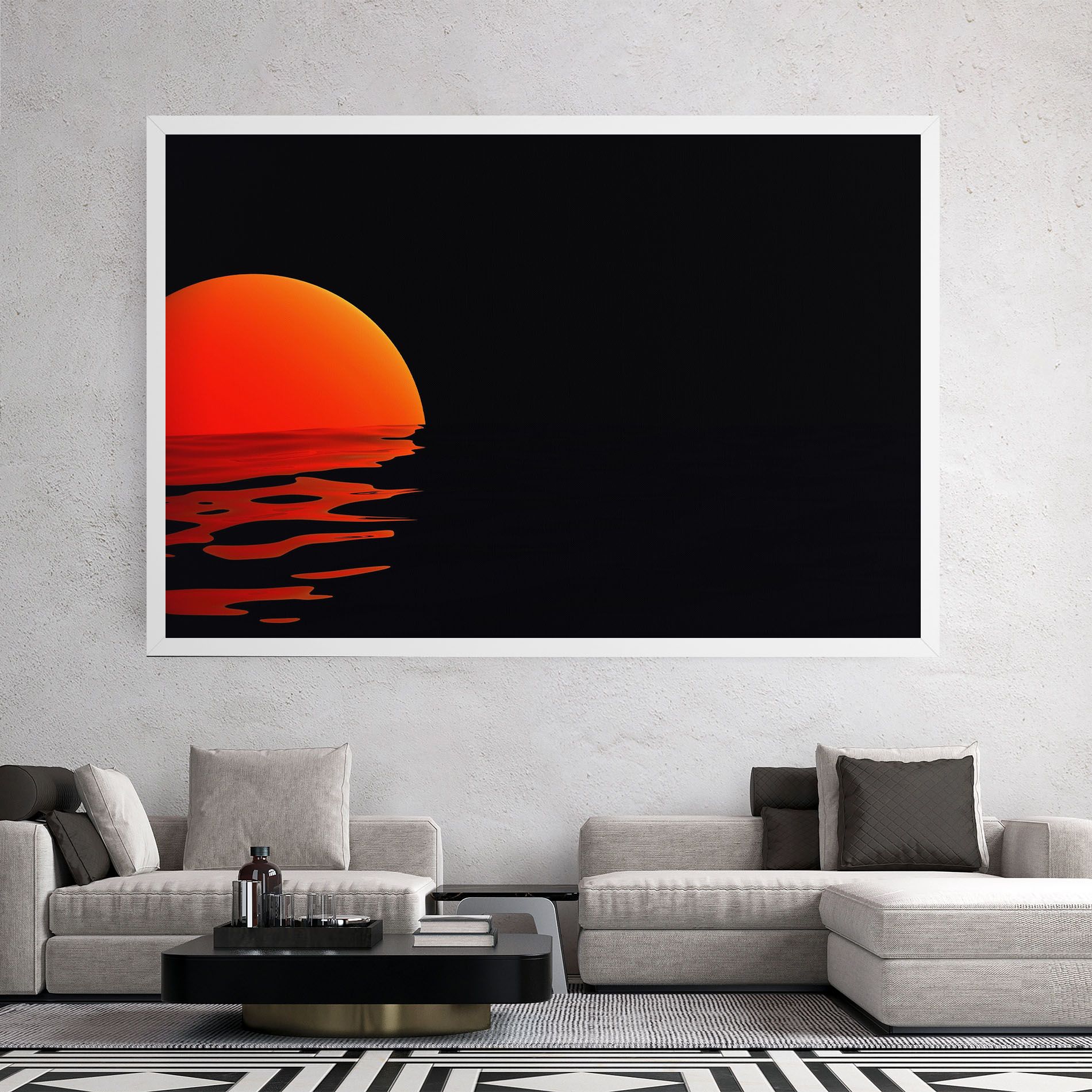 Red Evening Sunset mockup 2