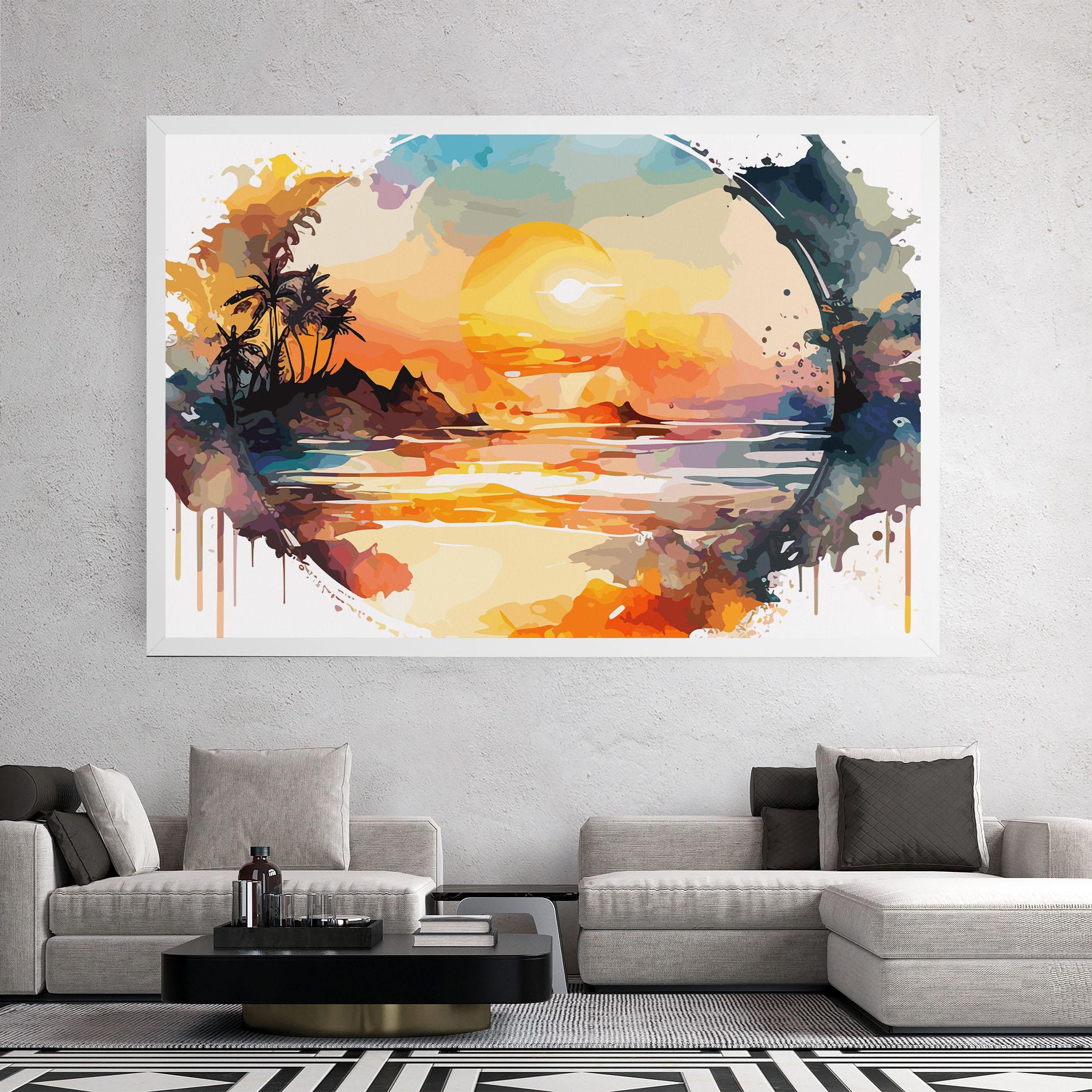 Vászonkép Sunrise Art mockup 2