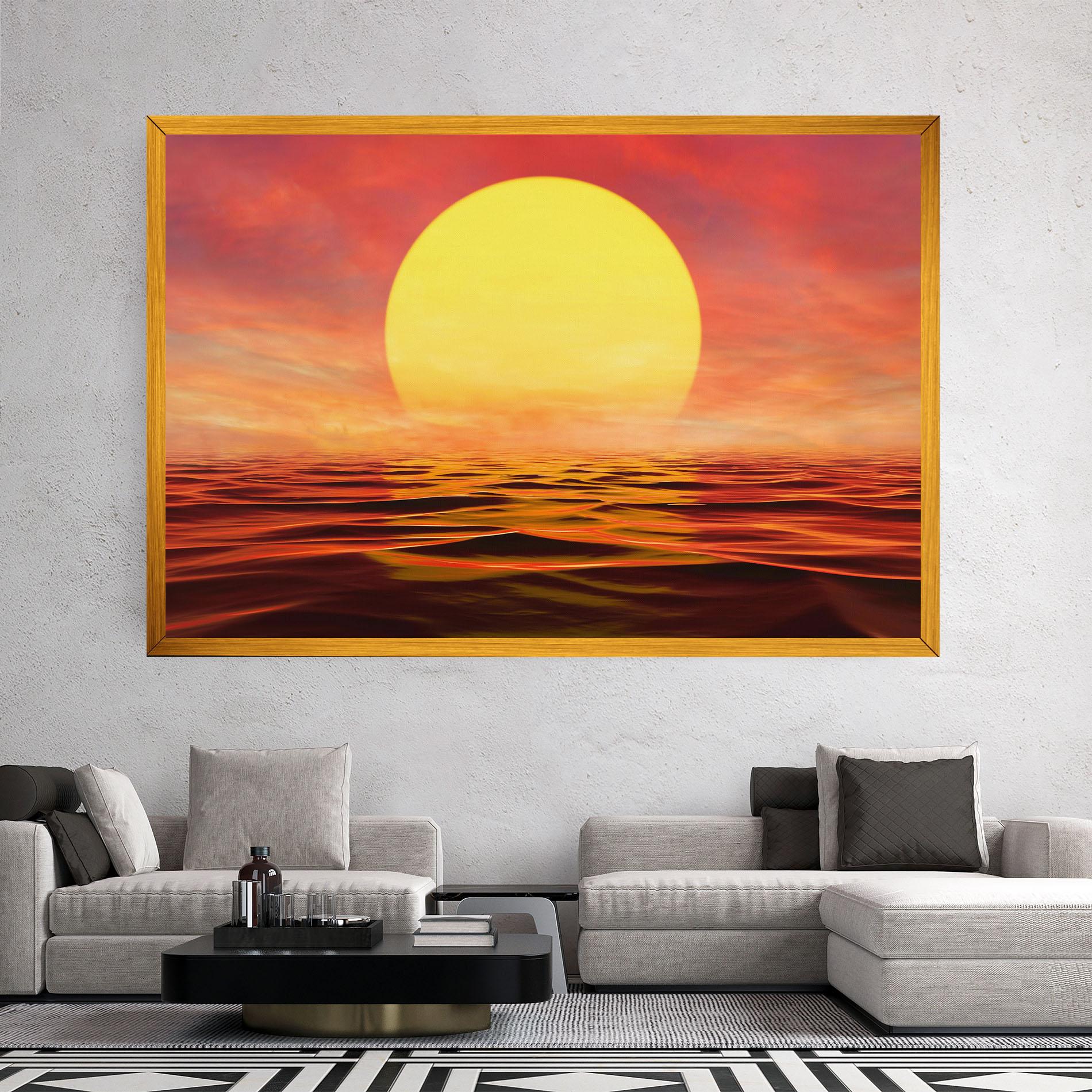 Vászonkép Clouds Reflection Sky mockup 2