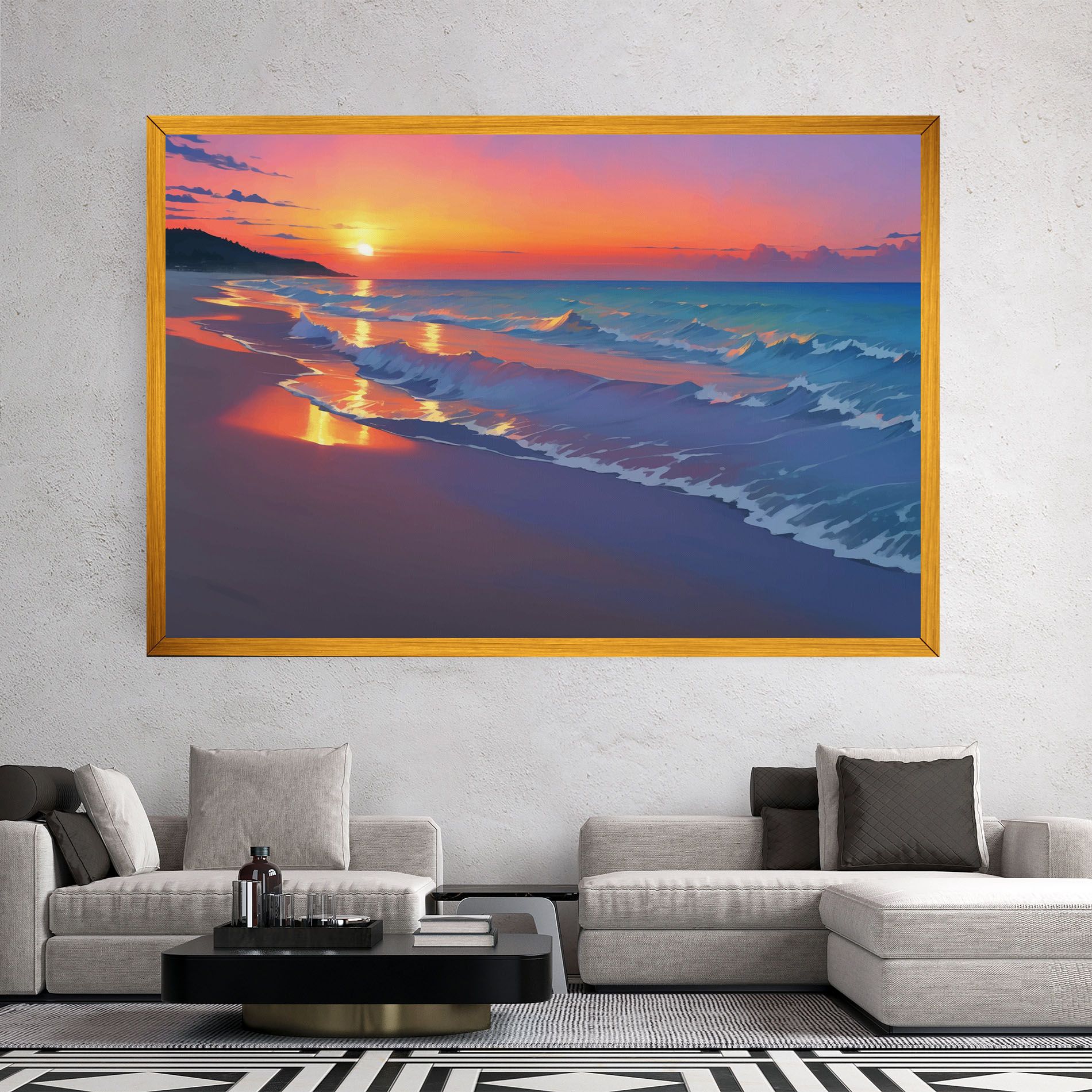 Dreamy Beach Sunset mockup 2