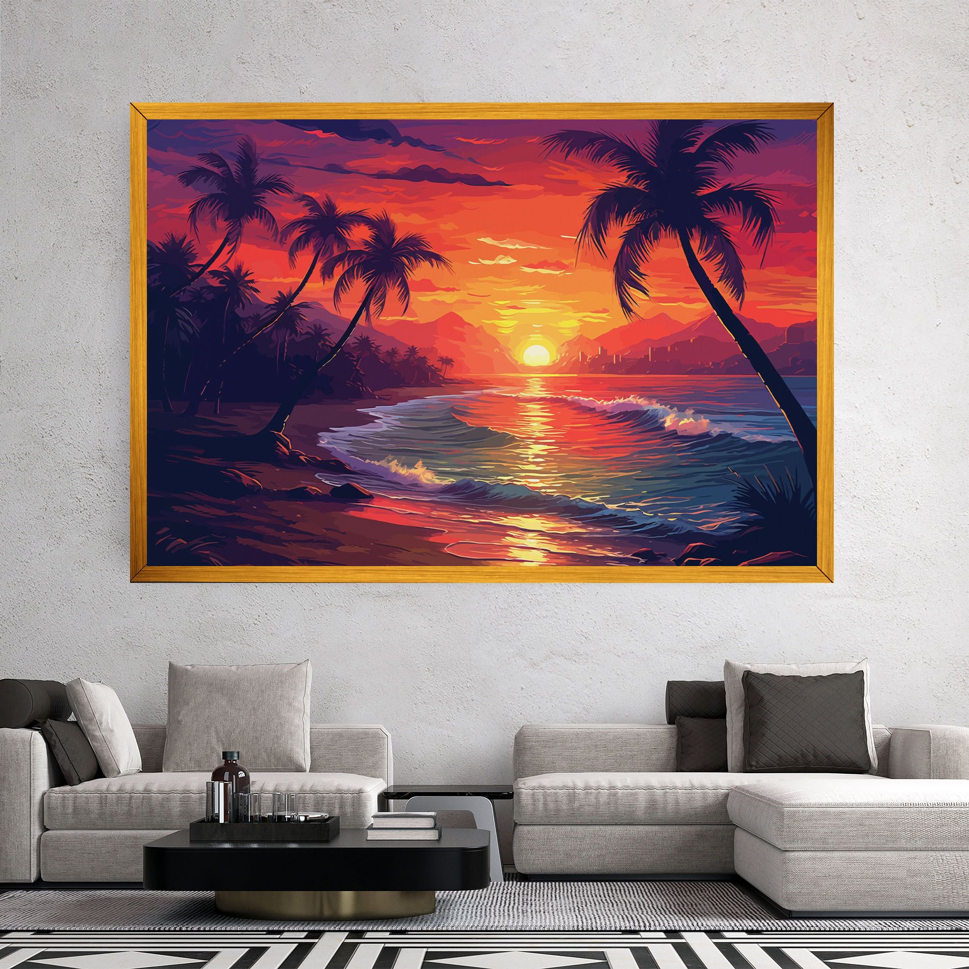 Purple Orange Sunlight mockup 2