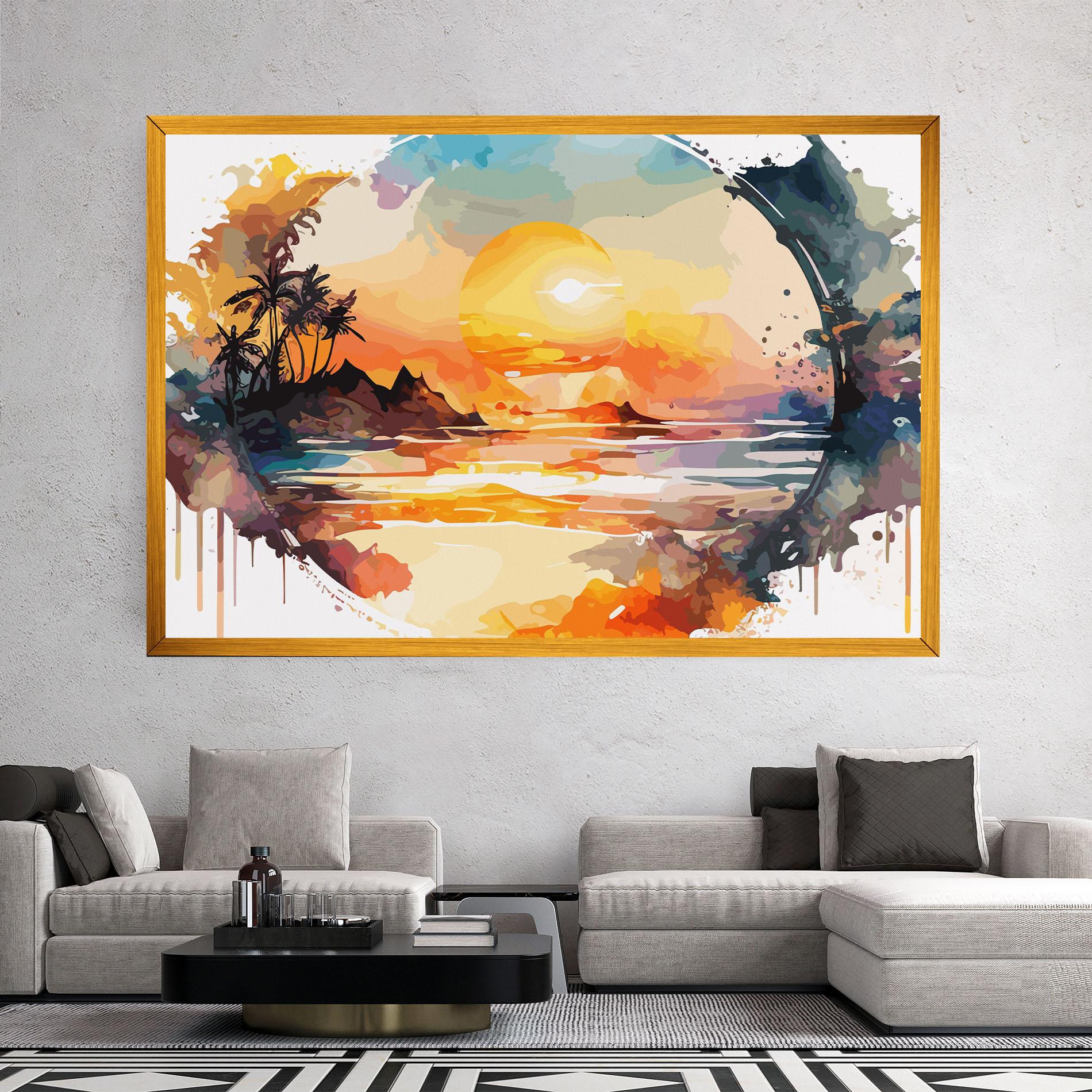 Vászonkép Sunrise Art mockup 2