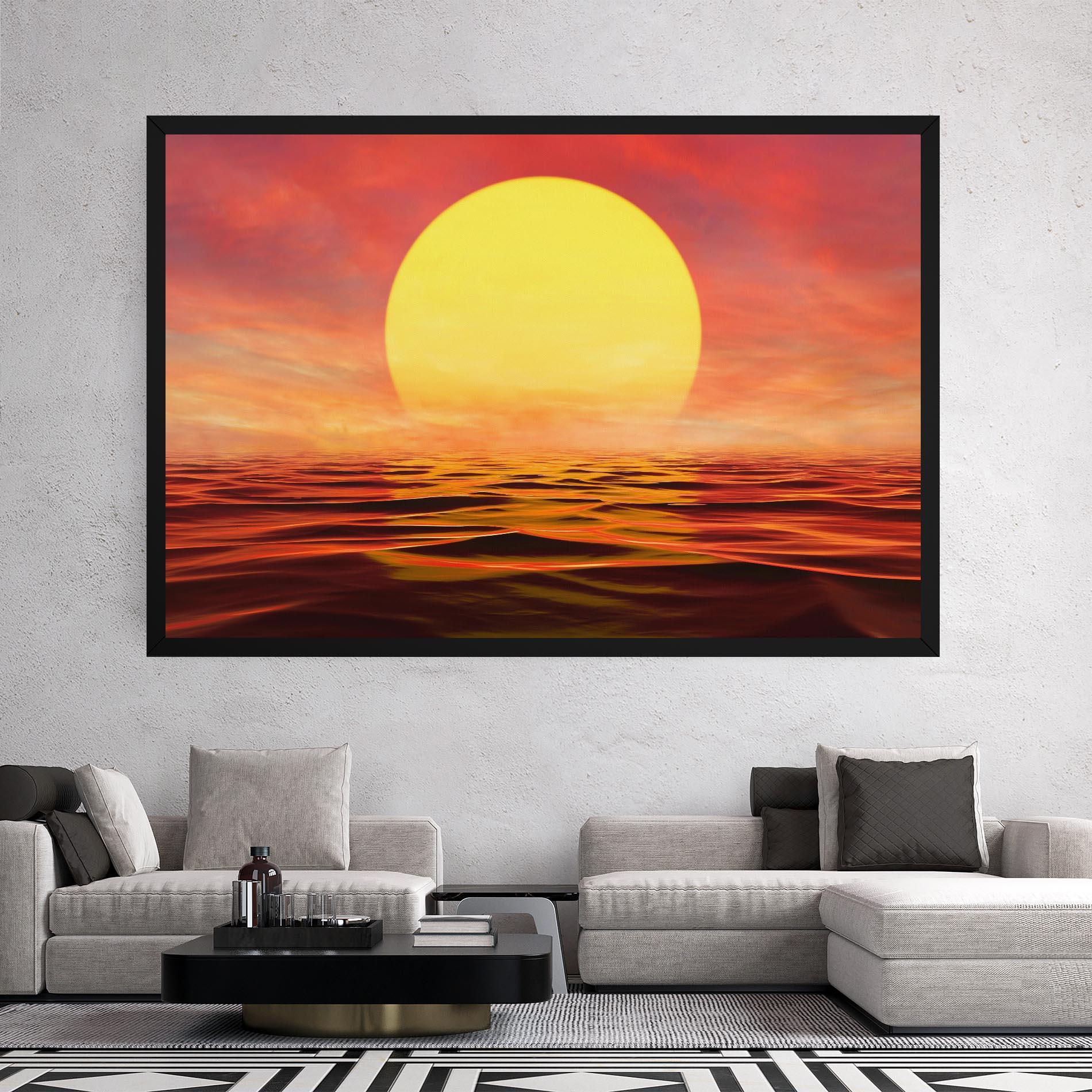 Vászonkép Clouds Reflection Sky mockup 2