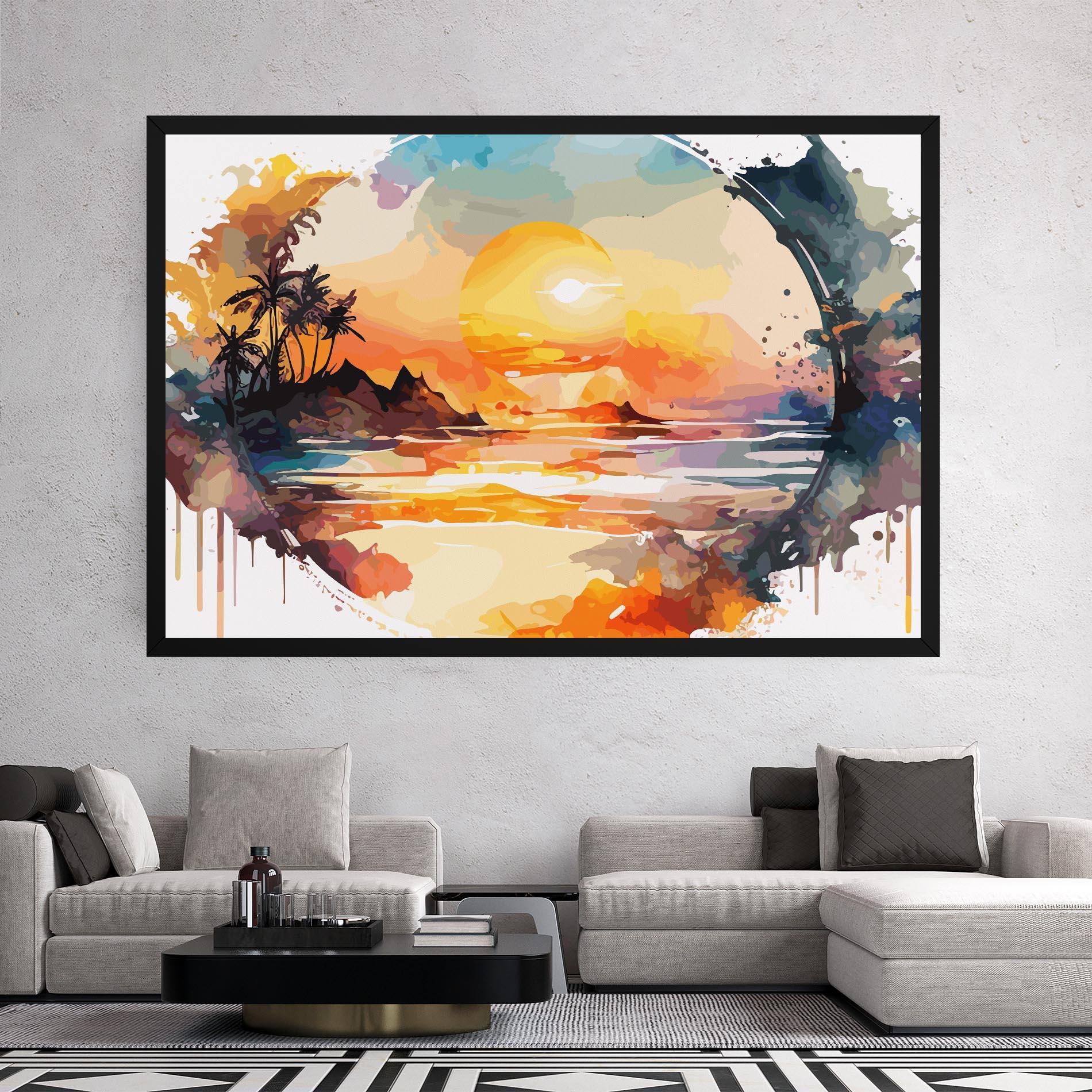 Vászonkép Sunrise Art mockup 2