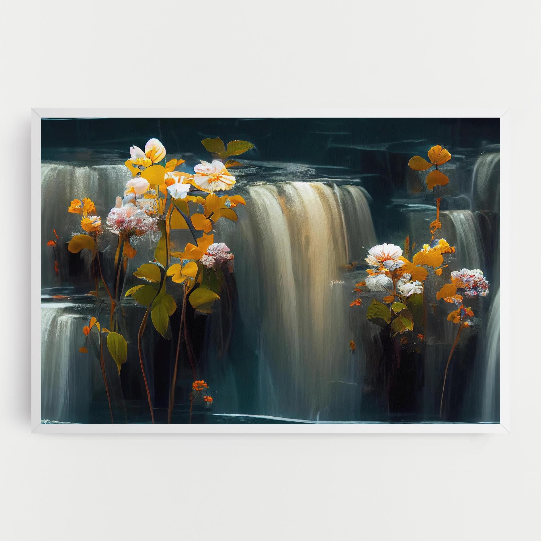 Flowers Waterfall mockup 0