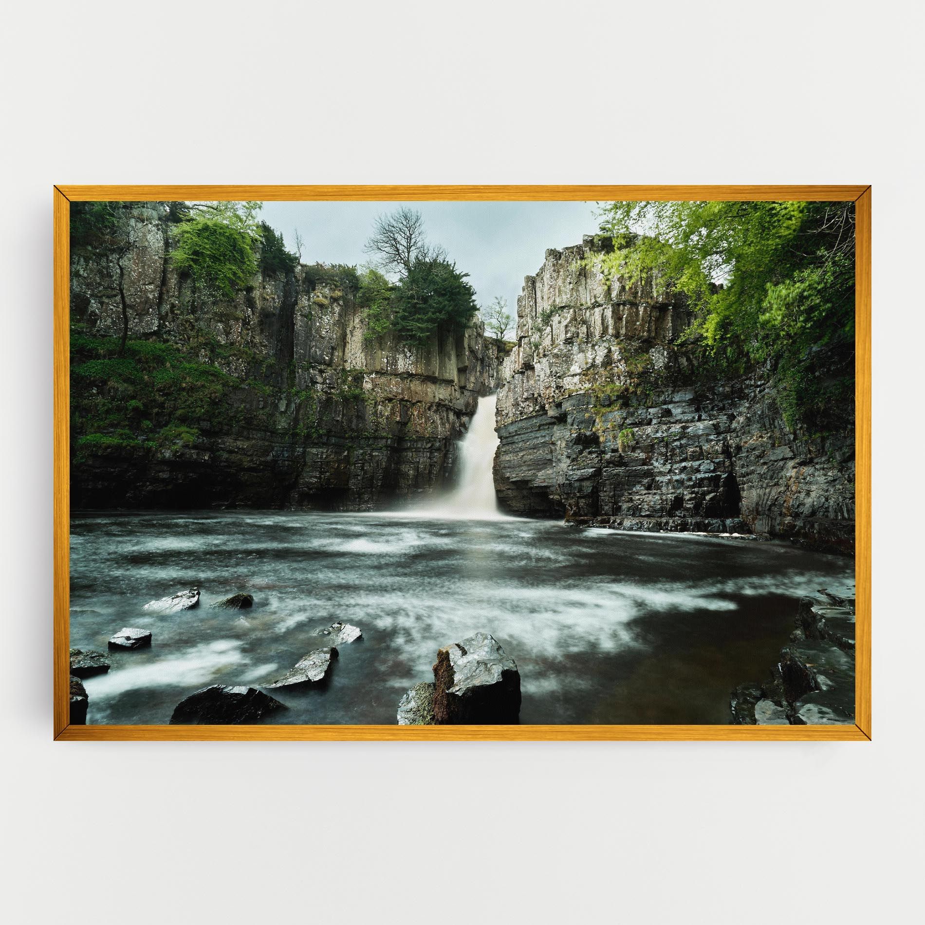 Beautiful Water Falling mockup 0