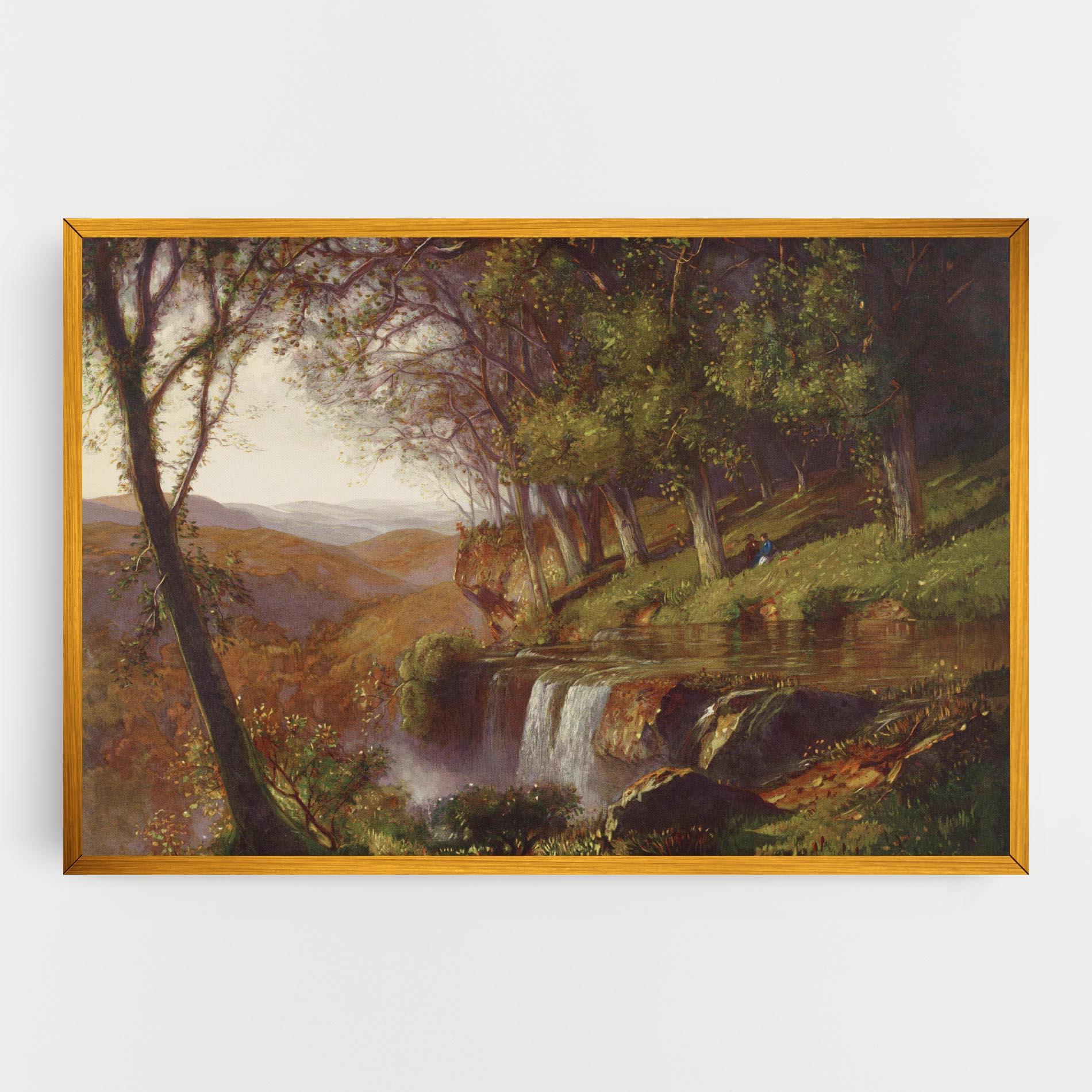 Vászonkép Waterfall Painting mockup 0