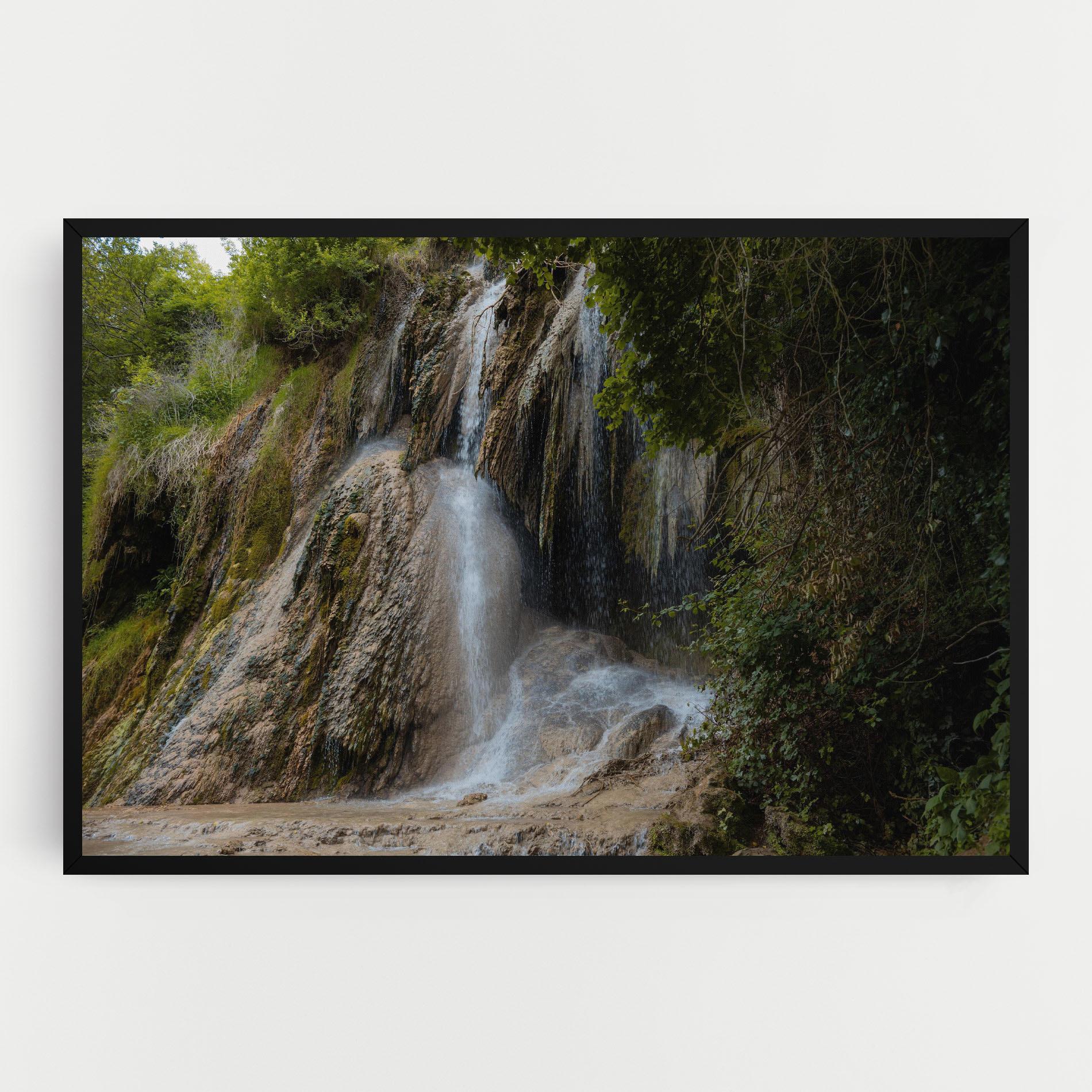 Vászonkép Pretty Waterfall Forest mockup 0