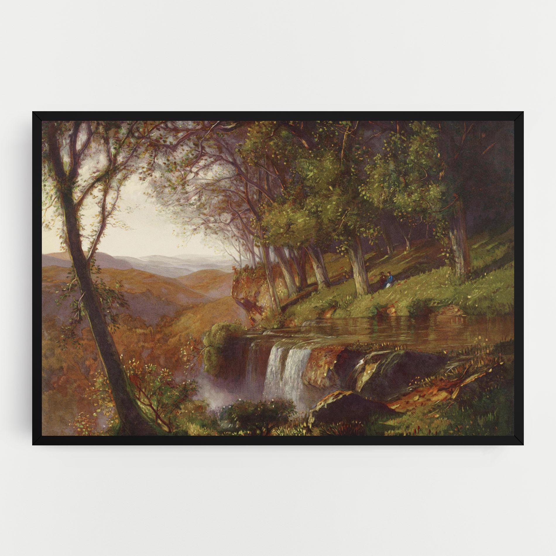 Vászonkép Waterfall Painting mockup 0