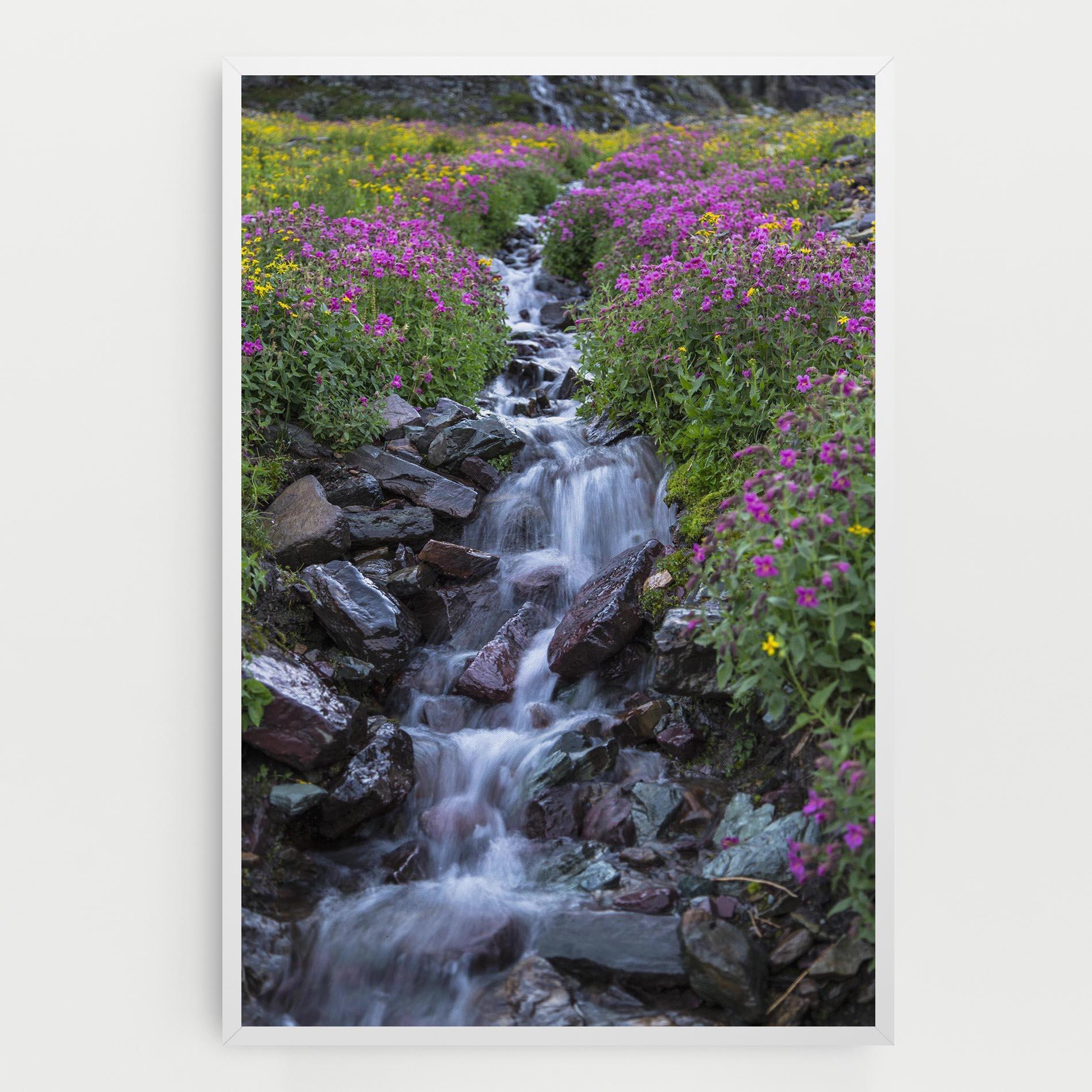 Vászonkép Water Falling Field mockup 0