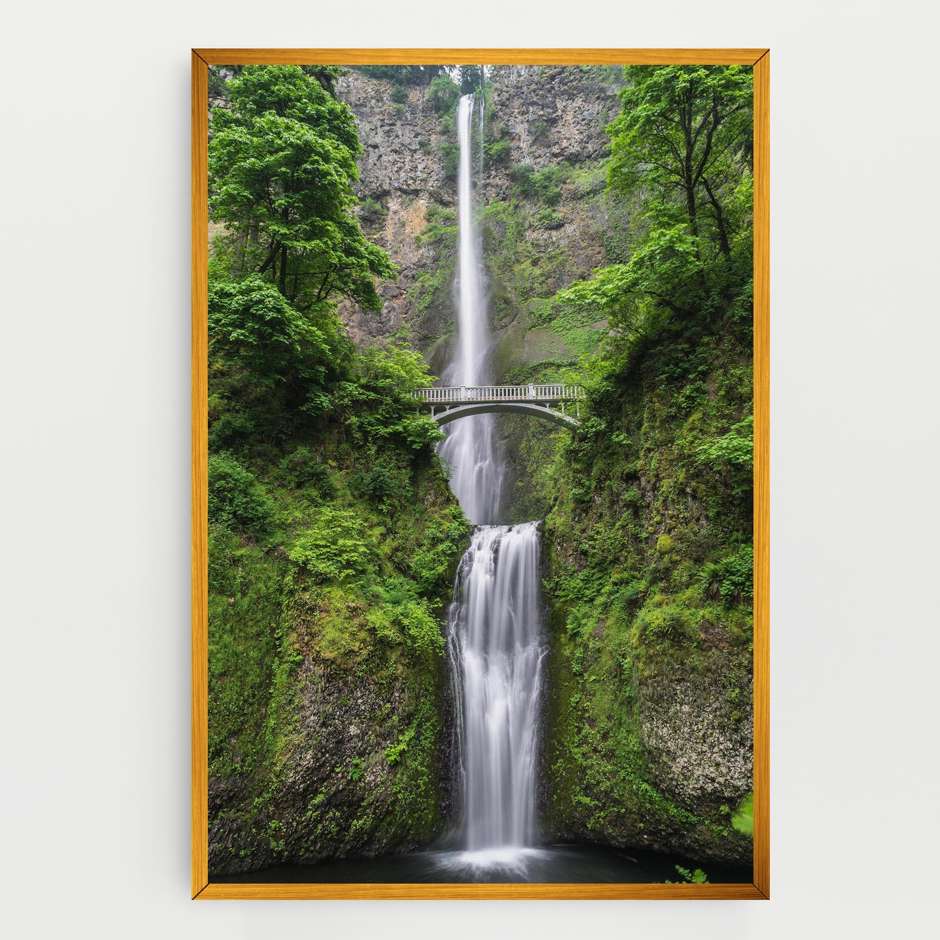 Vászonkép Green Leaves Bridge View mockup 0