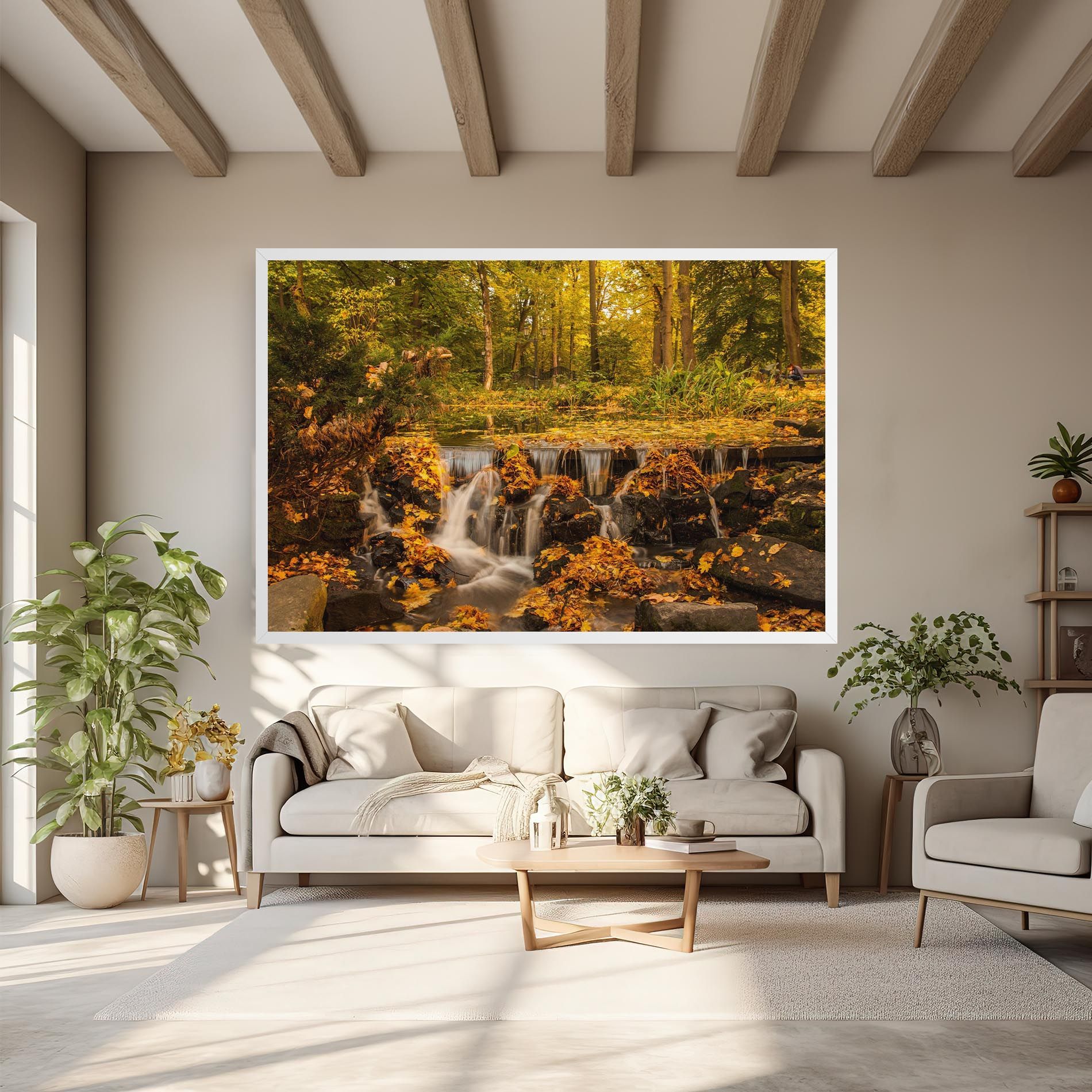 Autumn Pretty Waterfall mockup 6