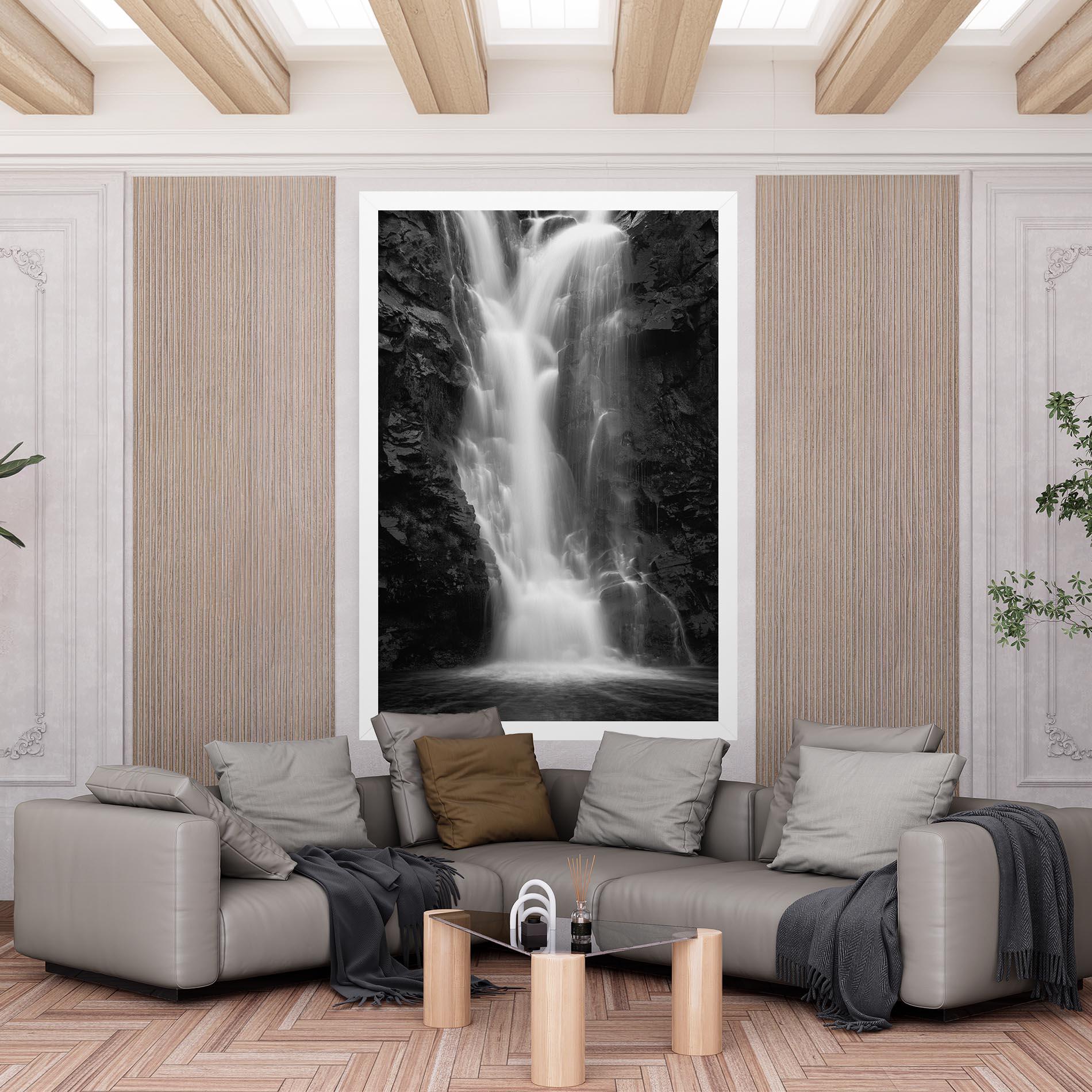Vászonkép Black Rock Waterfall View mockup 6