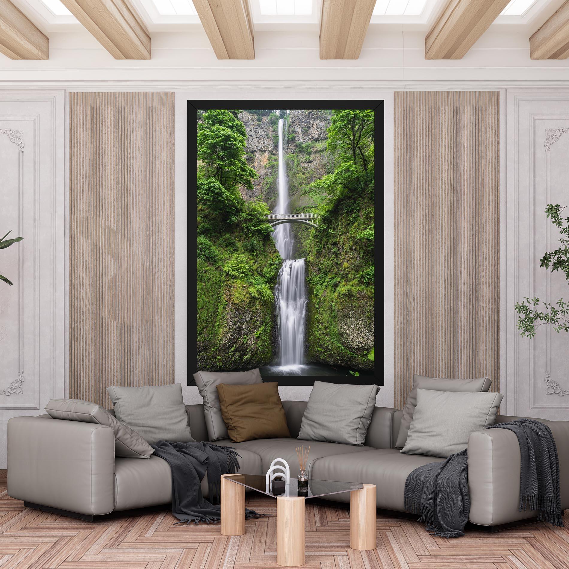 Vászonkép Green Leaves Bridge View mockup 6