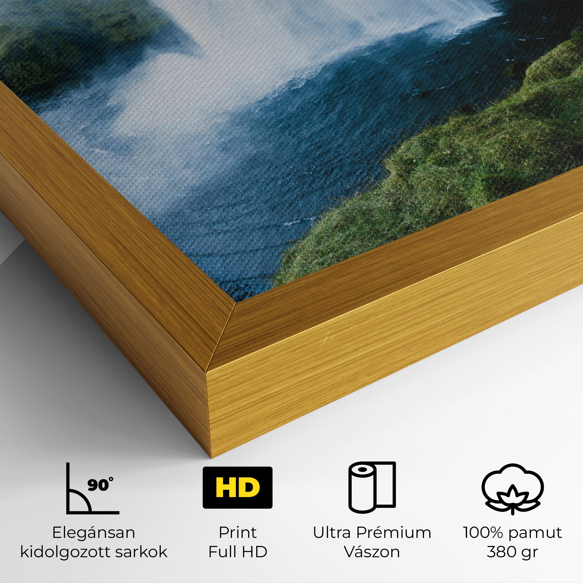 Vászonkép Majestic Waterfall mockup 4