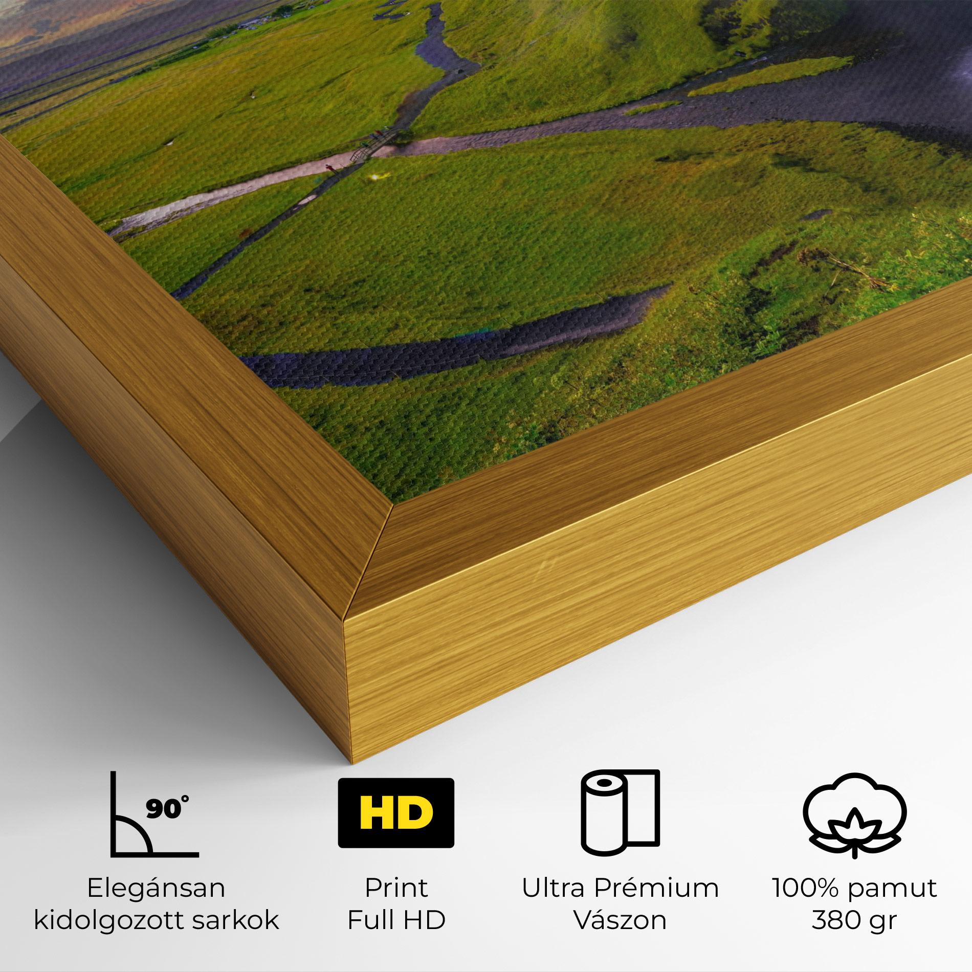 Vászonkép Pink Wky Waterfall mockup 4