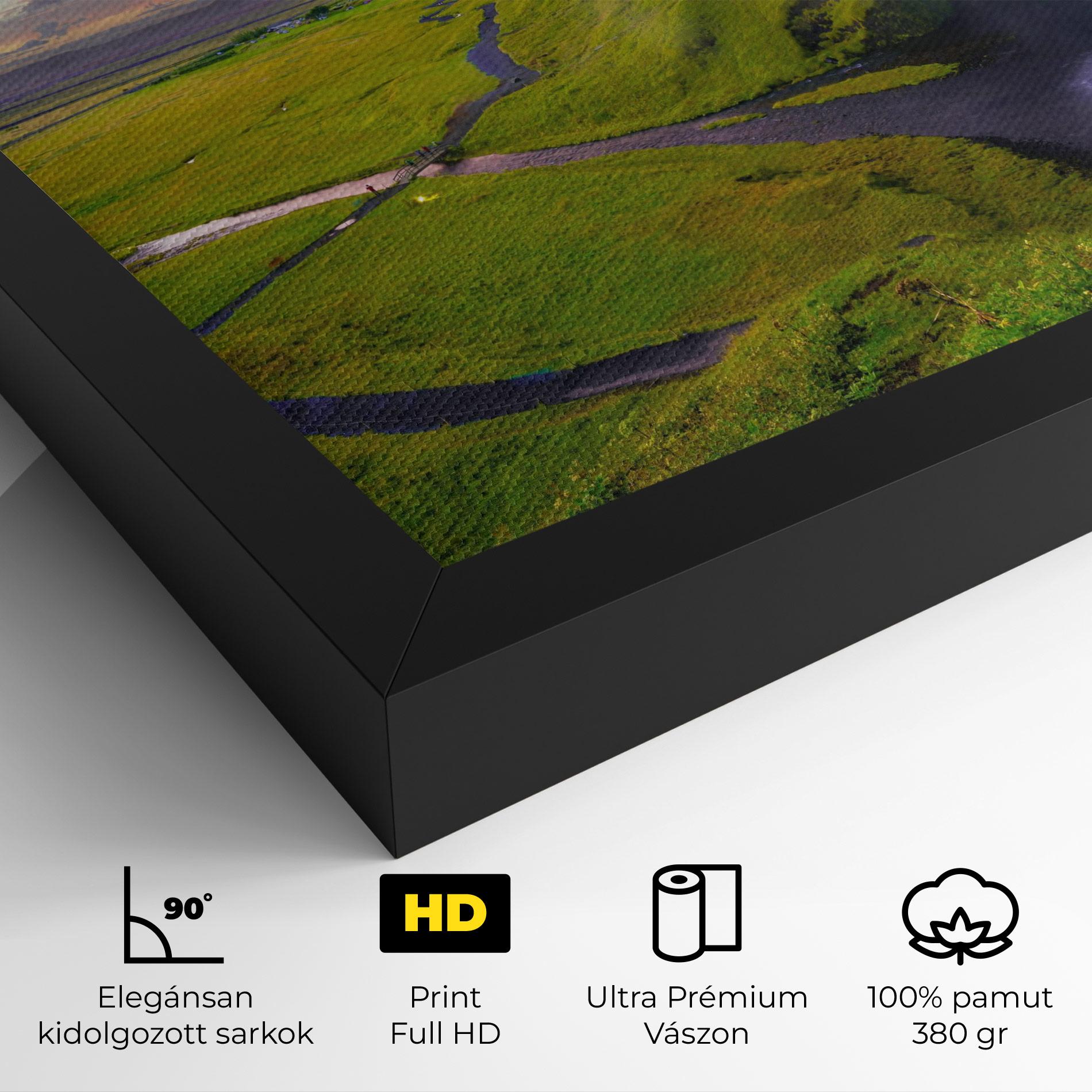 Vászonkép Pink Wky Waterfall mockup 4