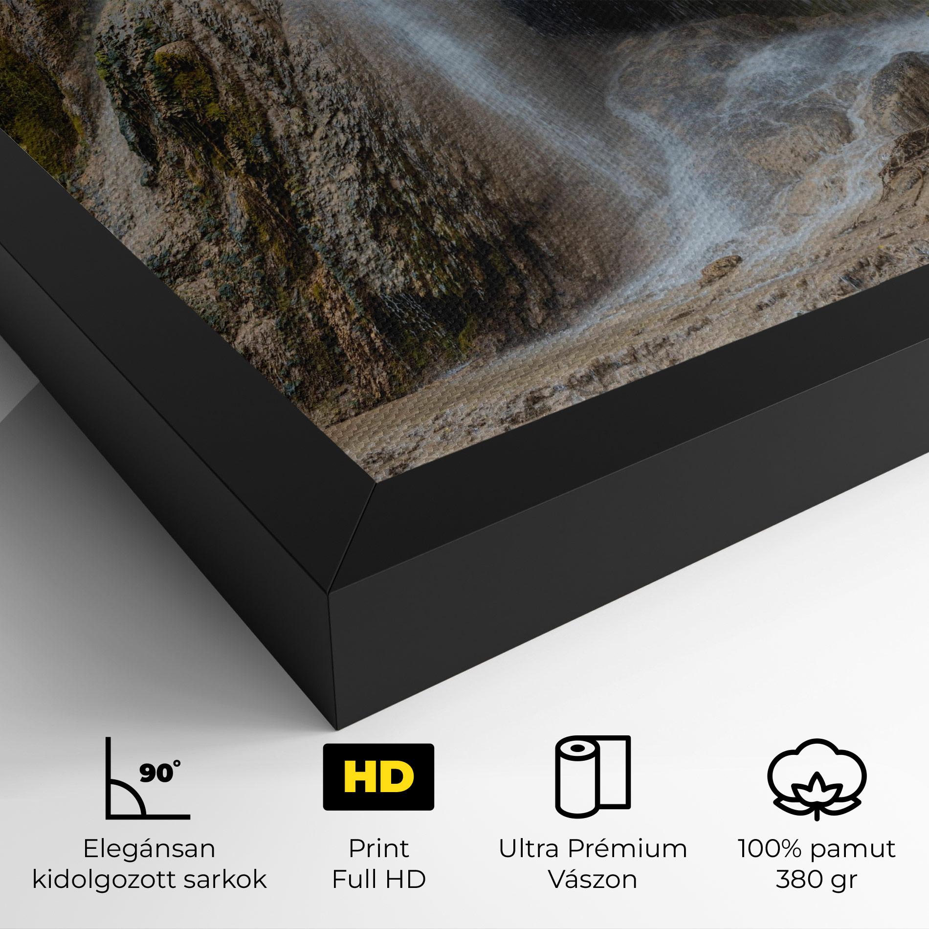 Vászonkép Pretty Waterfall Forest mockup 4