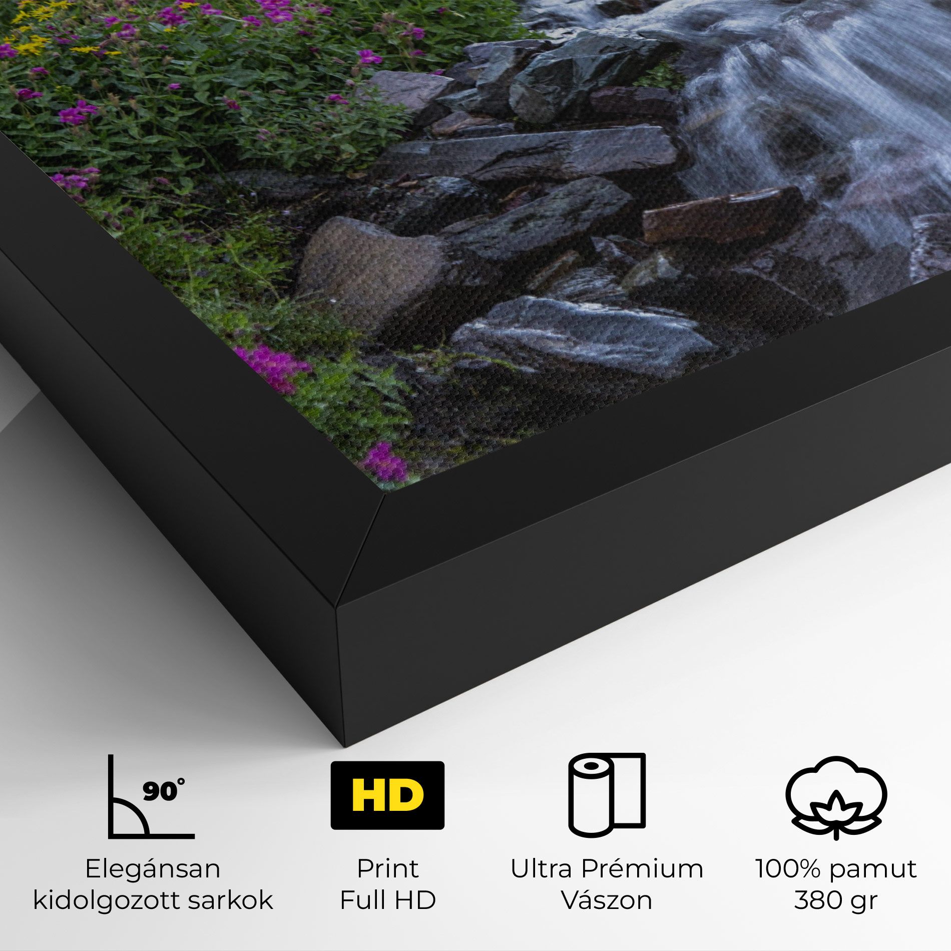 Purple Field Waterfall mockup 4