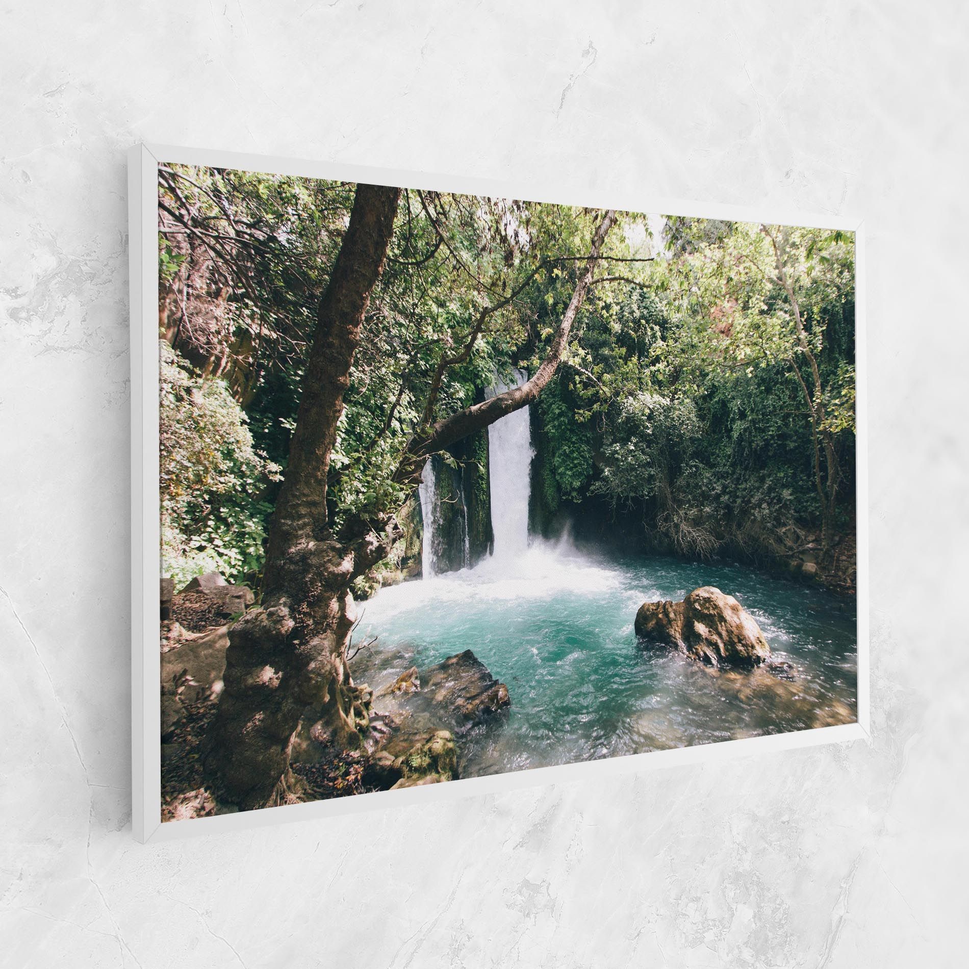 Beautiful Blue Waterfall mockup 1