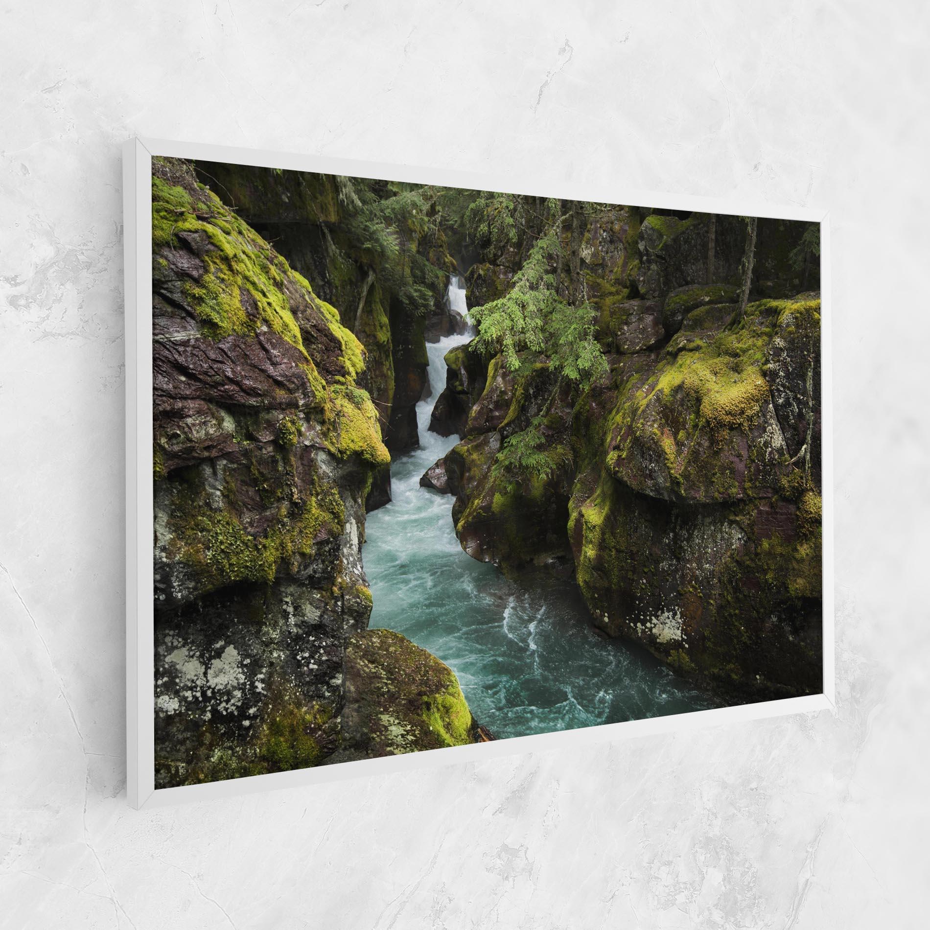 Vászonkép Blue Majestic Waterfall mockup 1