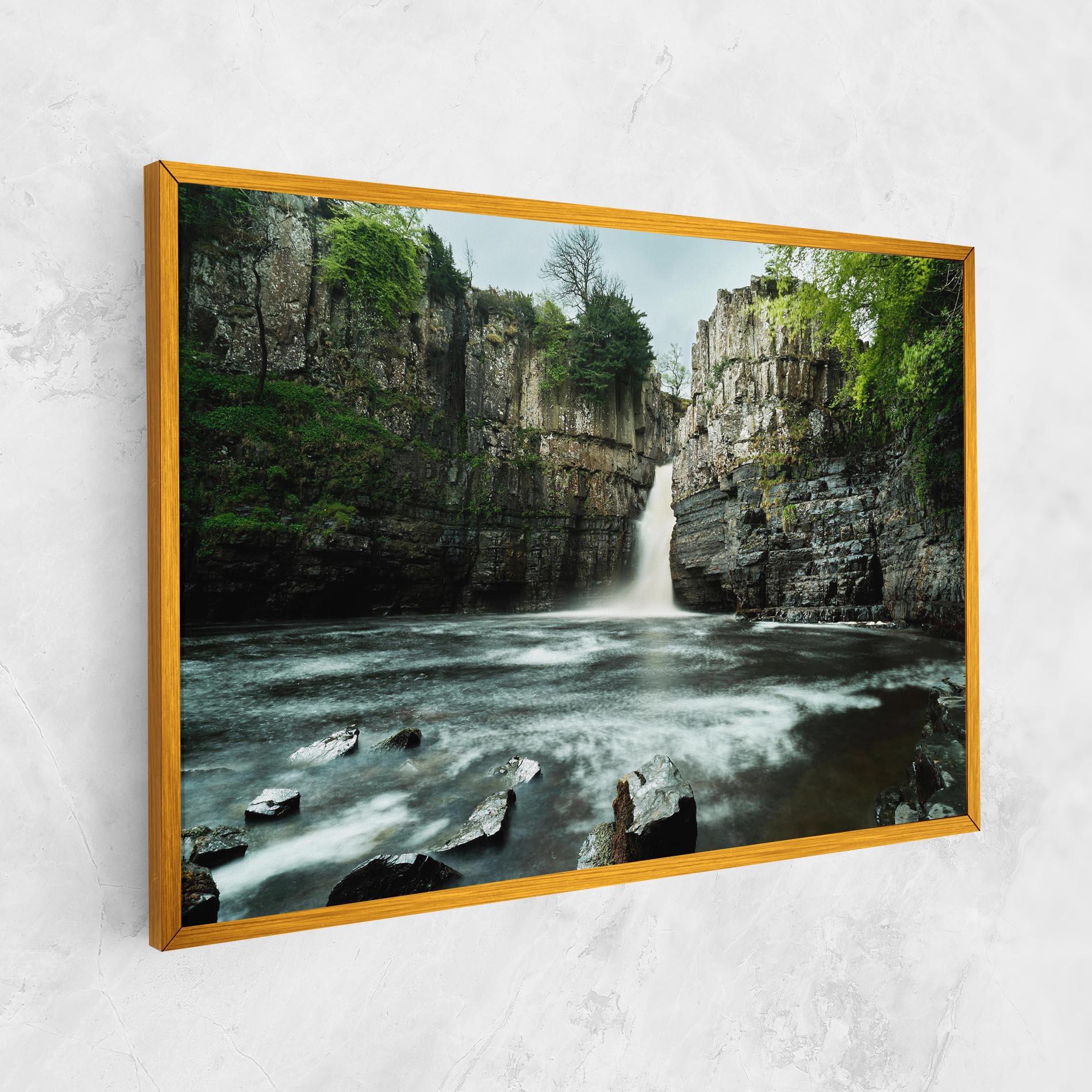 Vászonkép Beautiful Water Falling mockup 1
