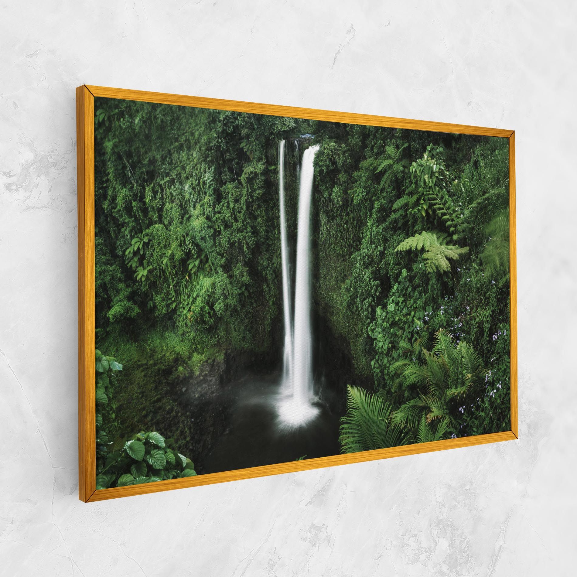 Green Nature Waterfall mockup 1