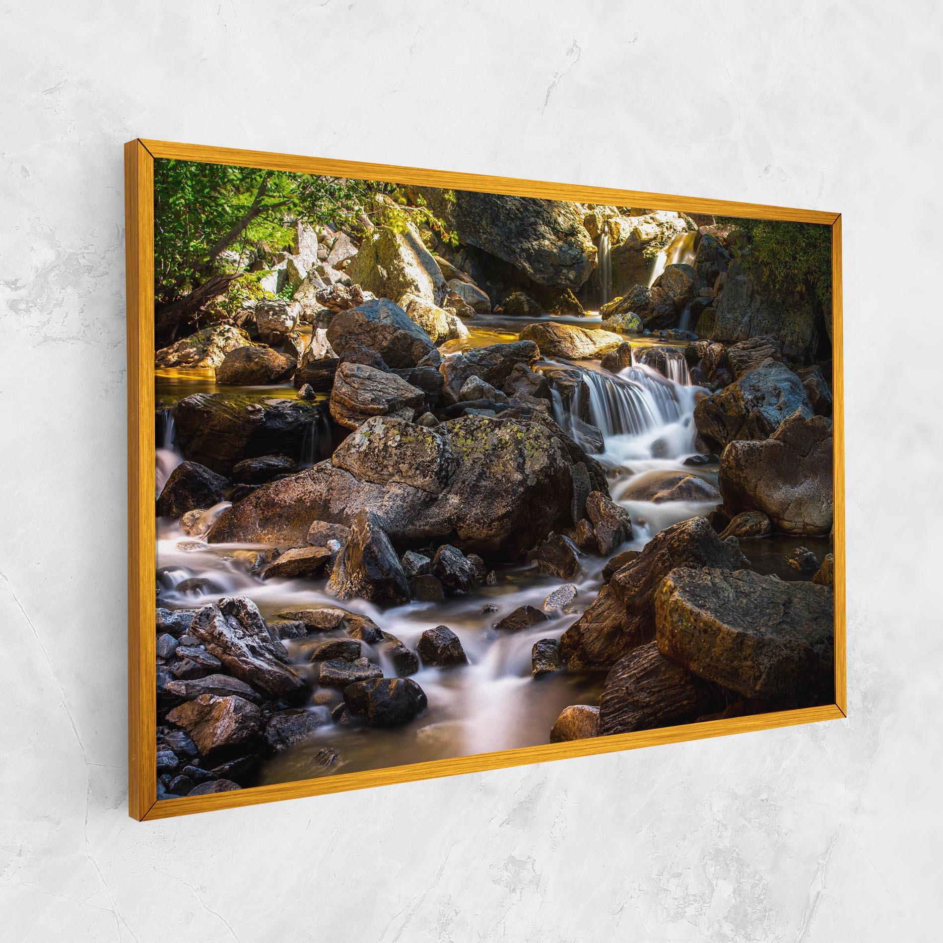 Vászonkép Nature Rocks Waterfall mockup 1