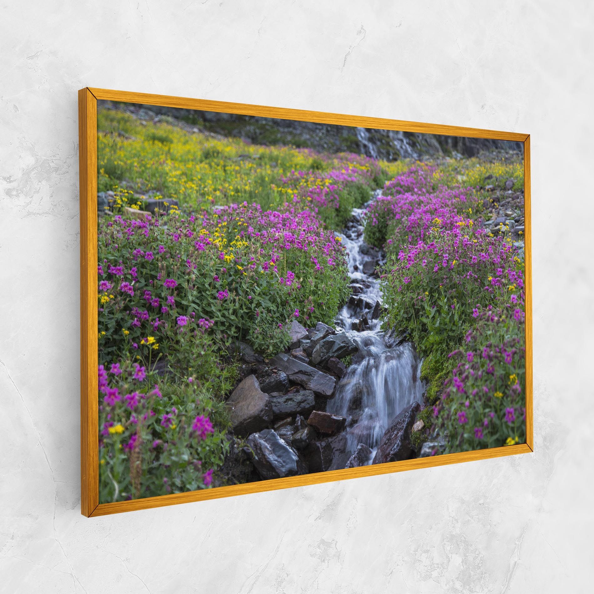 Purple Field Waterfall mockup 1