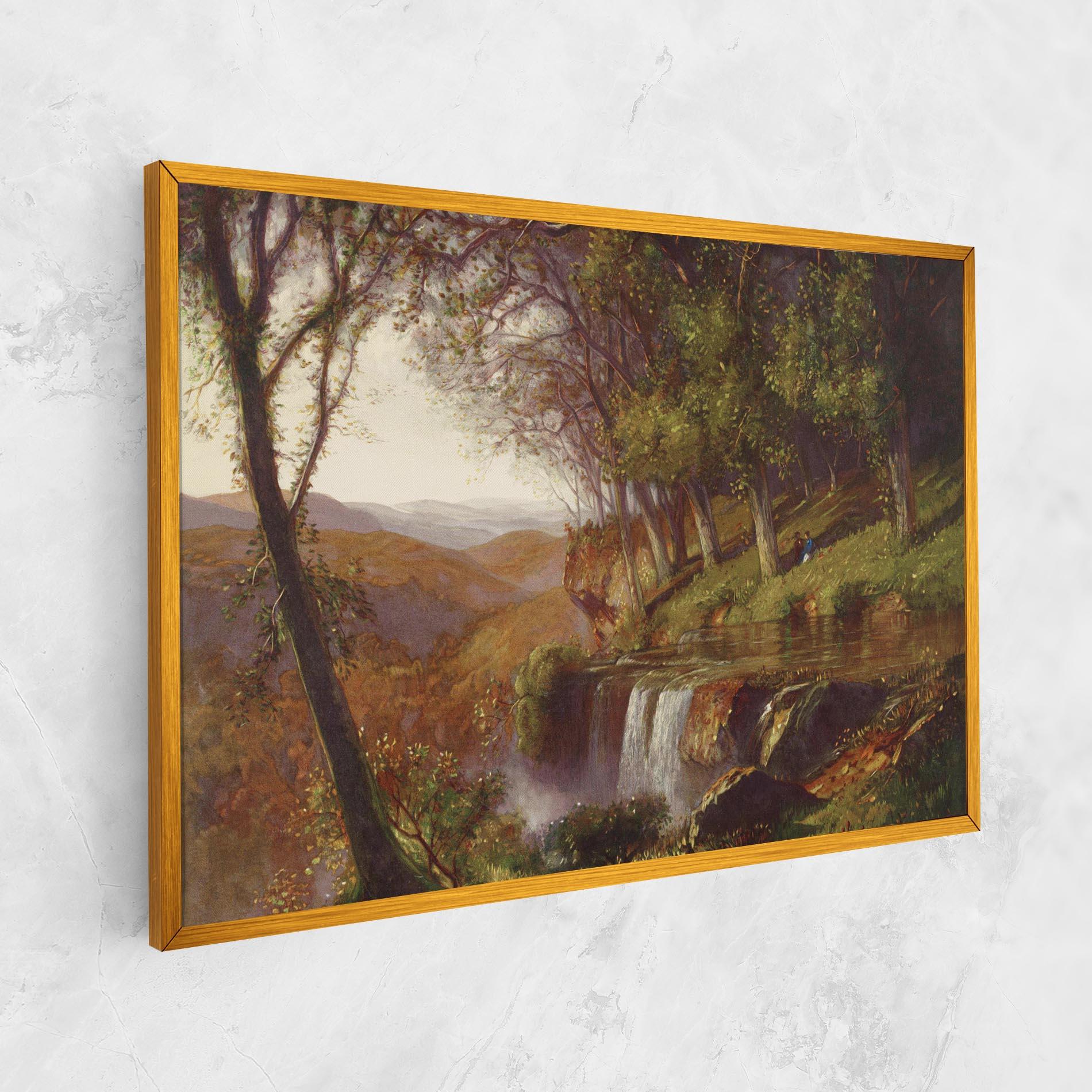 Vászonkép Waterfall Painting mockup 1