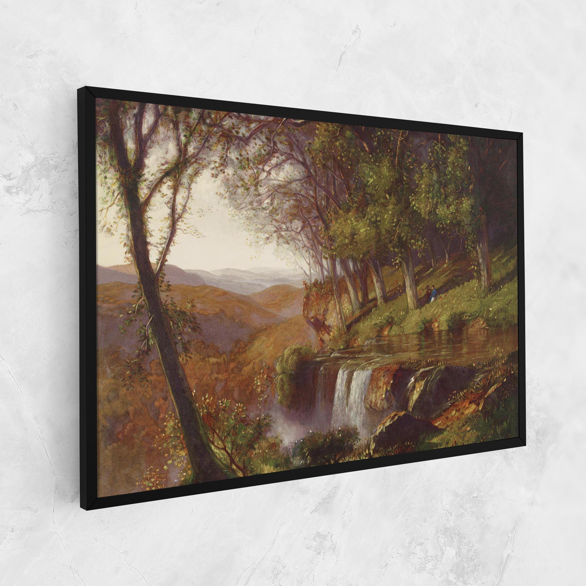 Vászonkép Waterfall Painting mockup 1