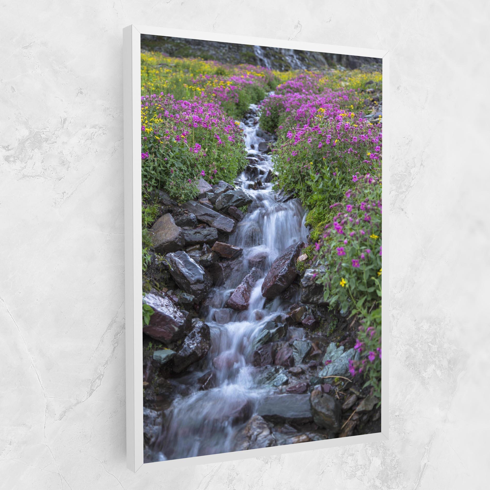 Vászonkép Water Falling Field mockup 1