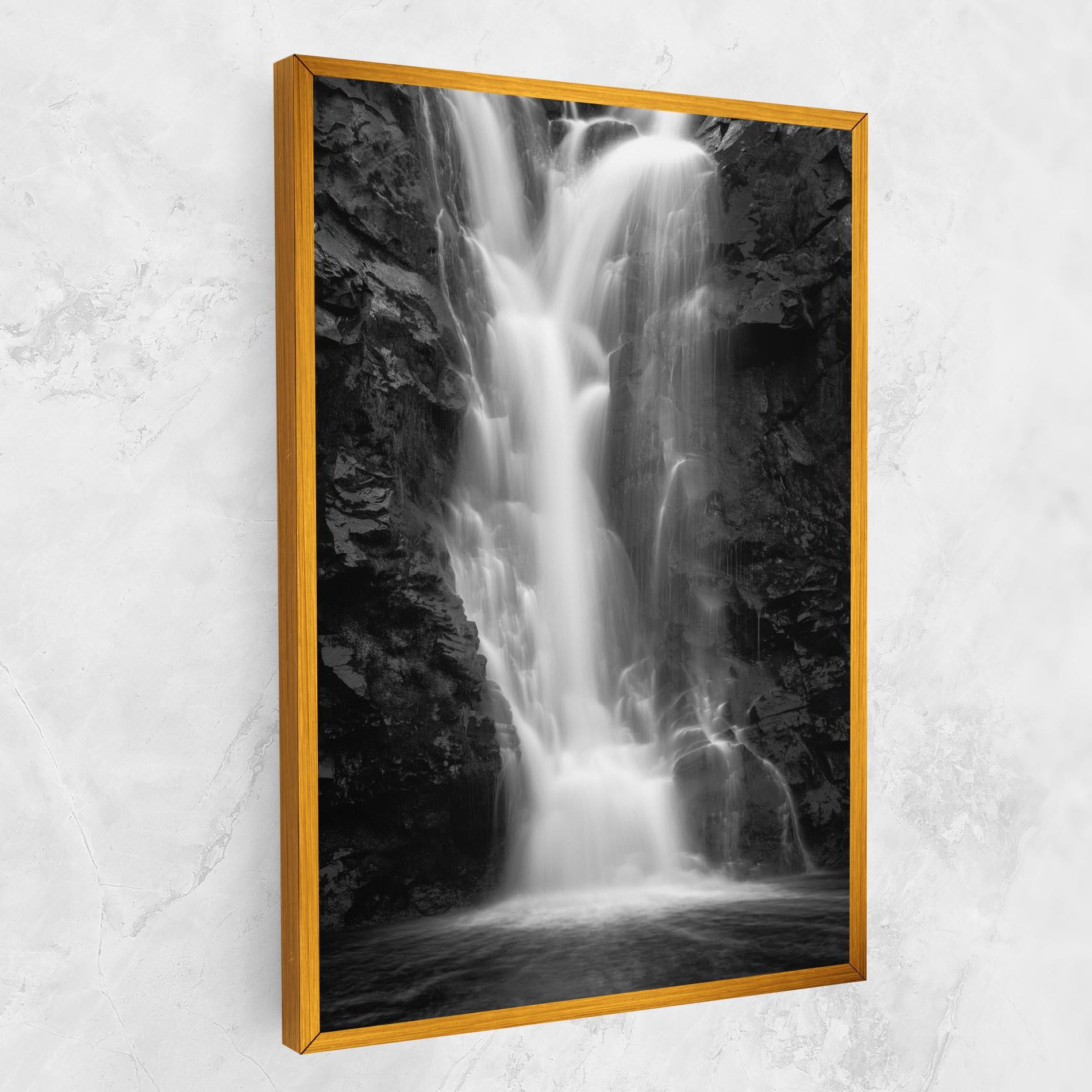 Vászonkép Black Rock Waterfall View mockup 1