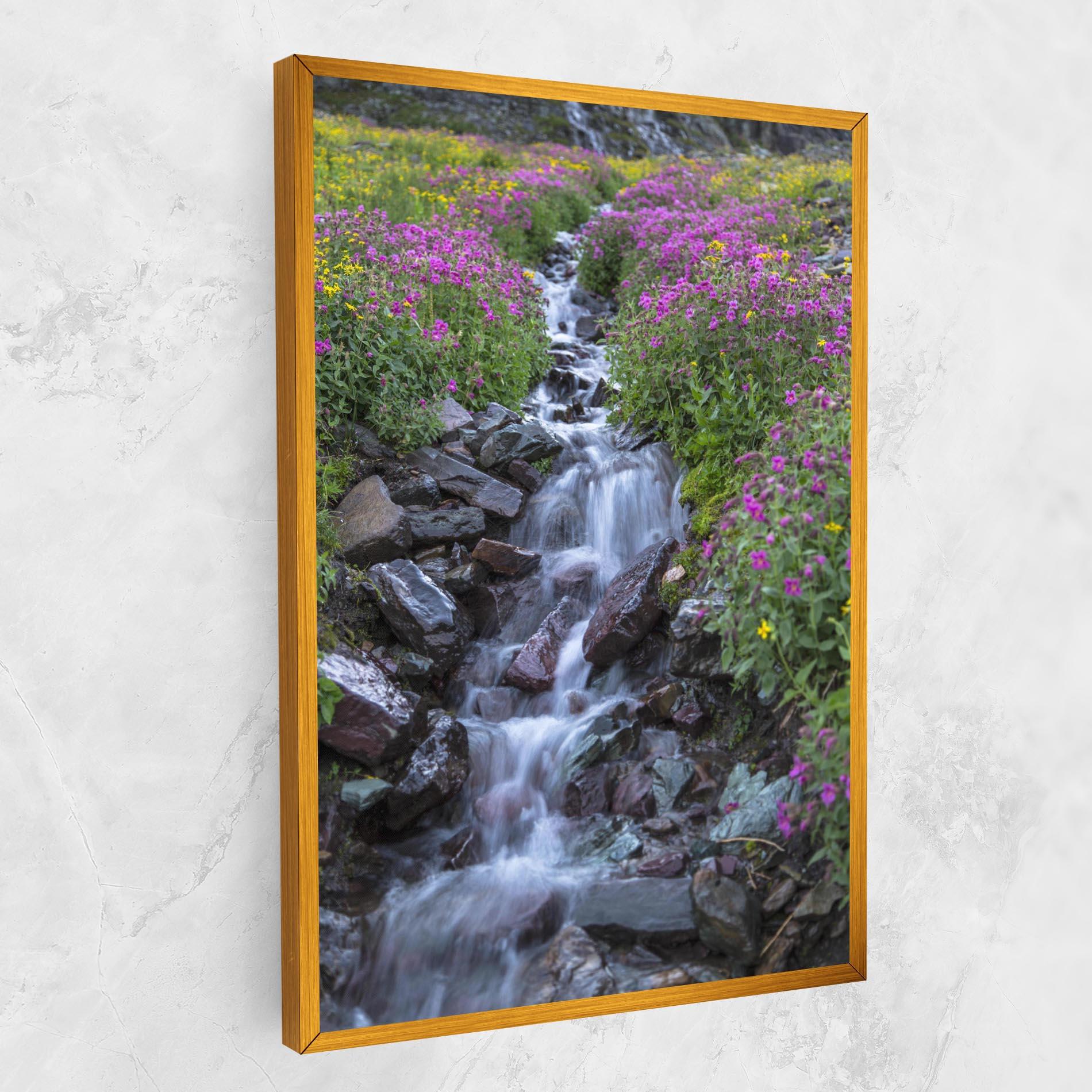 Vászonkép Water Falling Field mockup 1