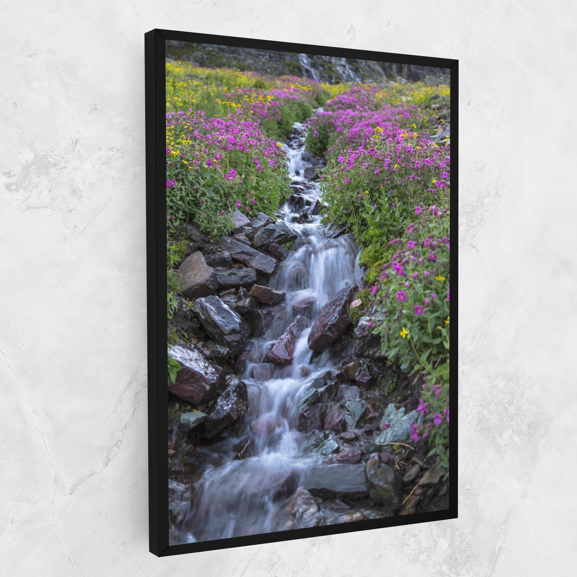 Vászonkép Water Falling Field mockup 1