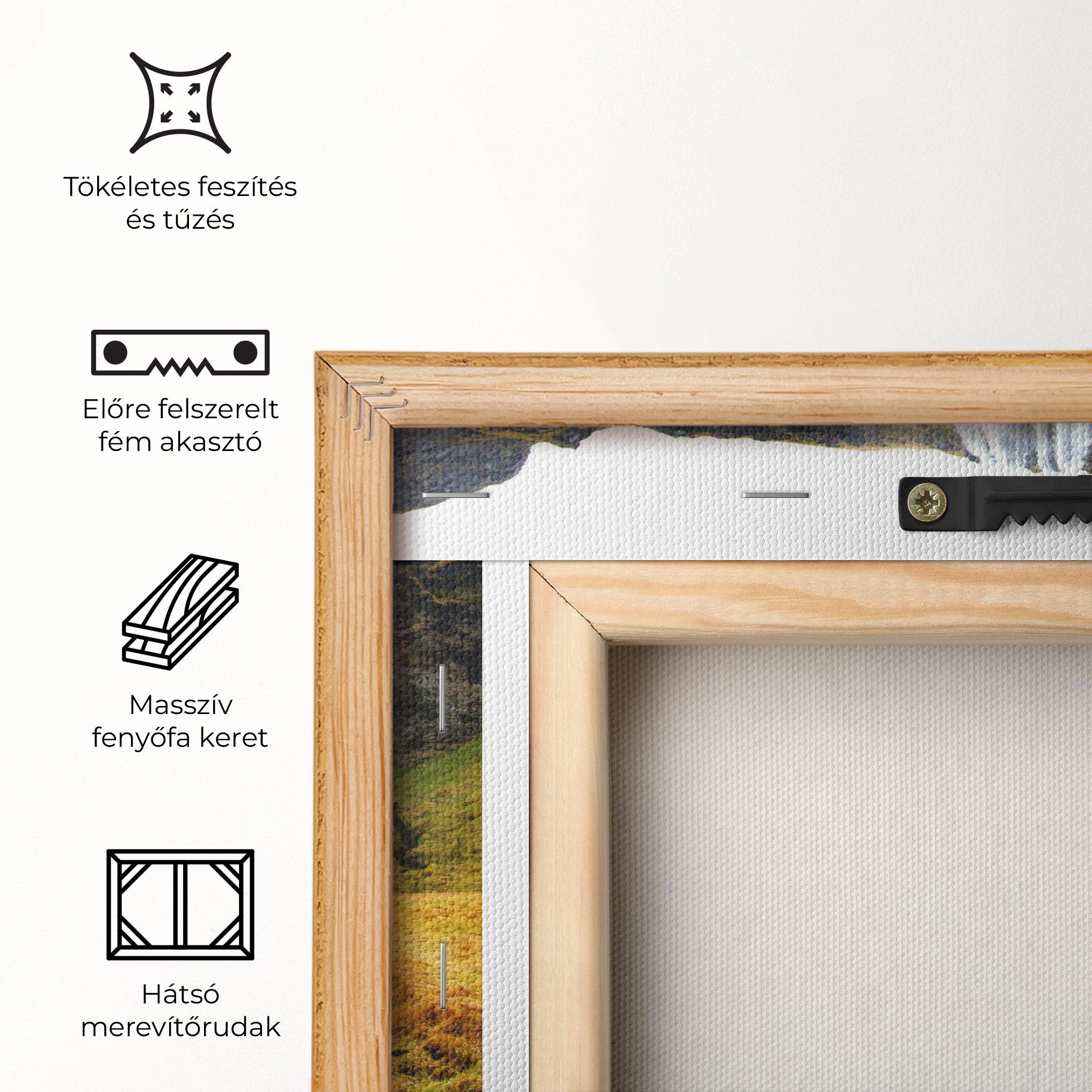 Vászonkép Yellow Grass Waterfall mockup 5