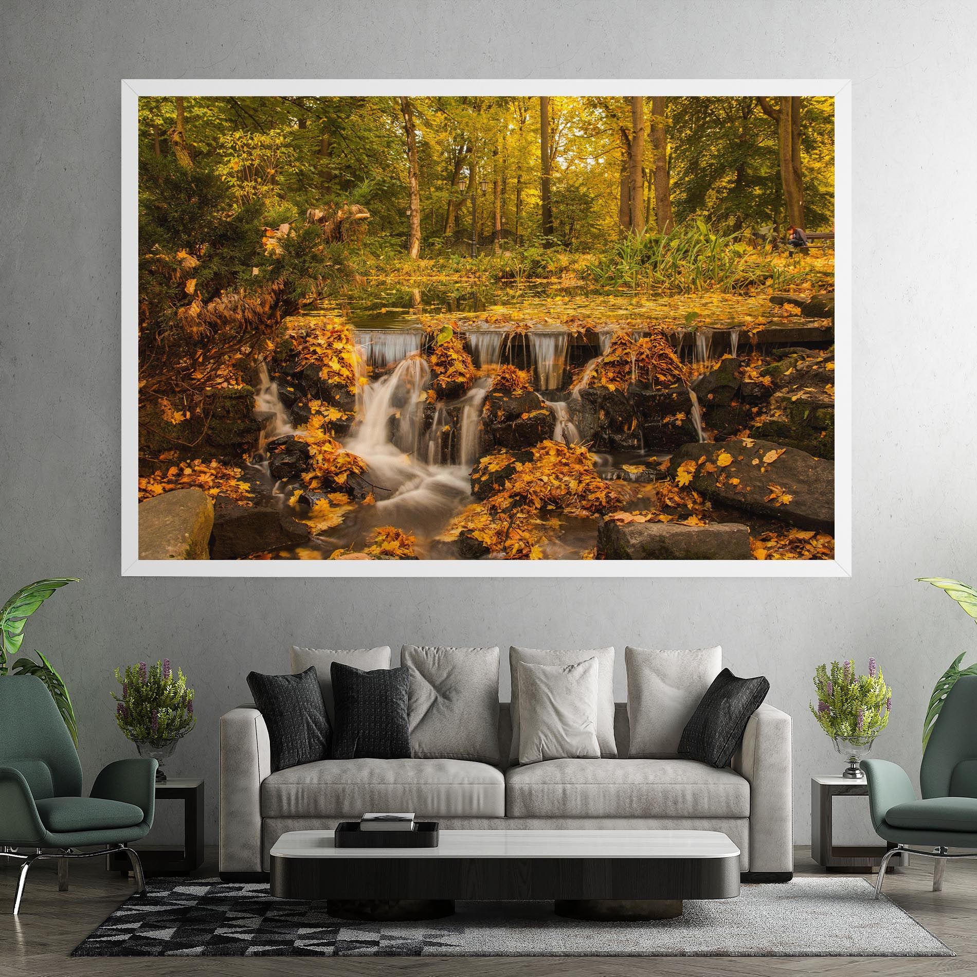 Autumn Pretty Waterfall mockup 7