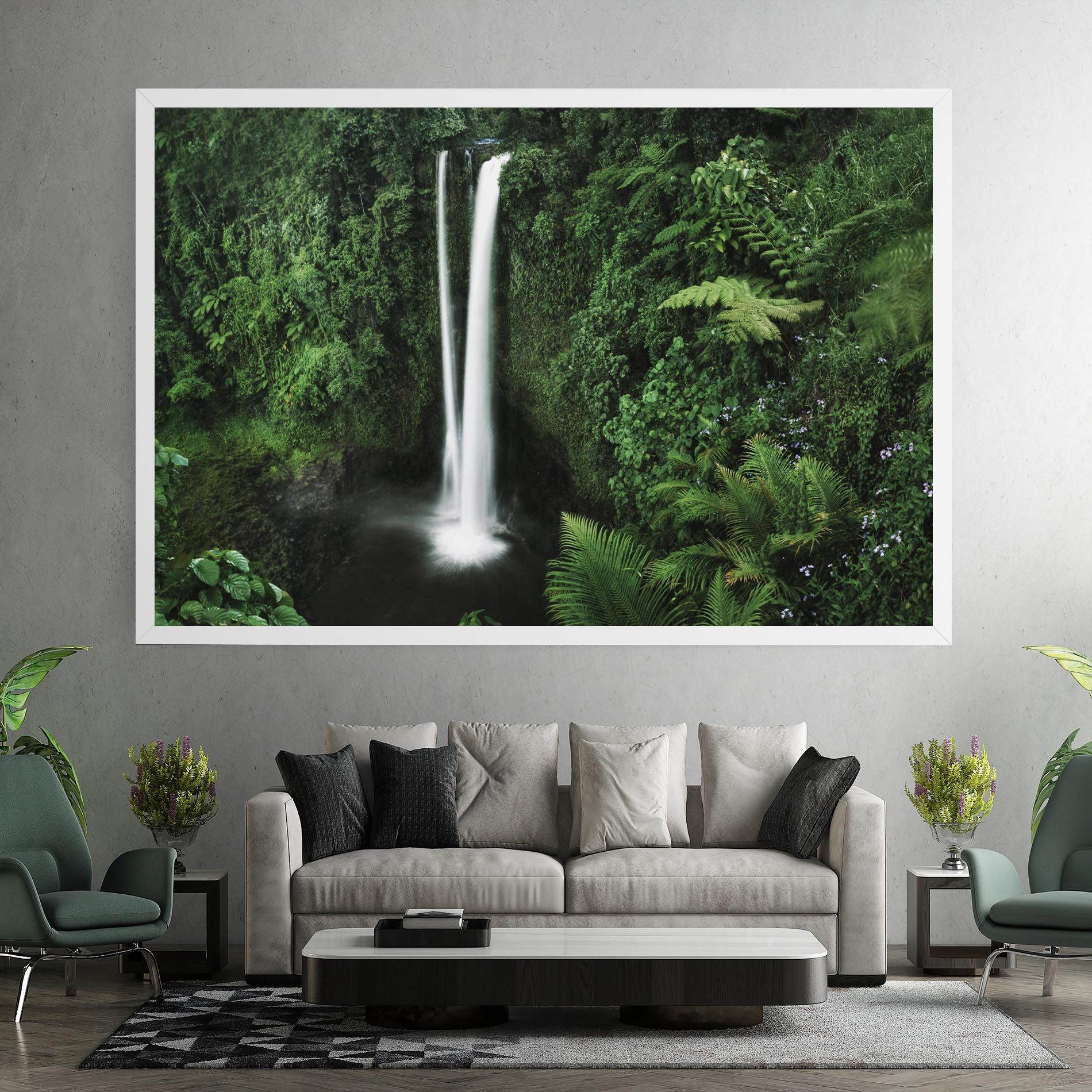 Green Nature Waterfall mockup 7