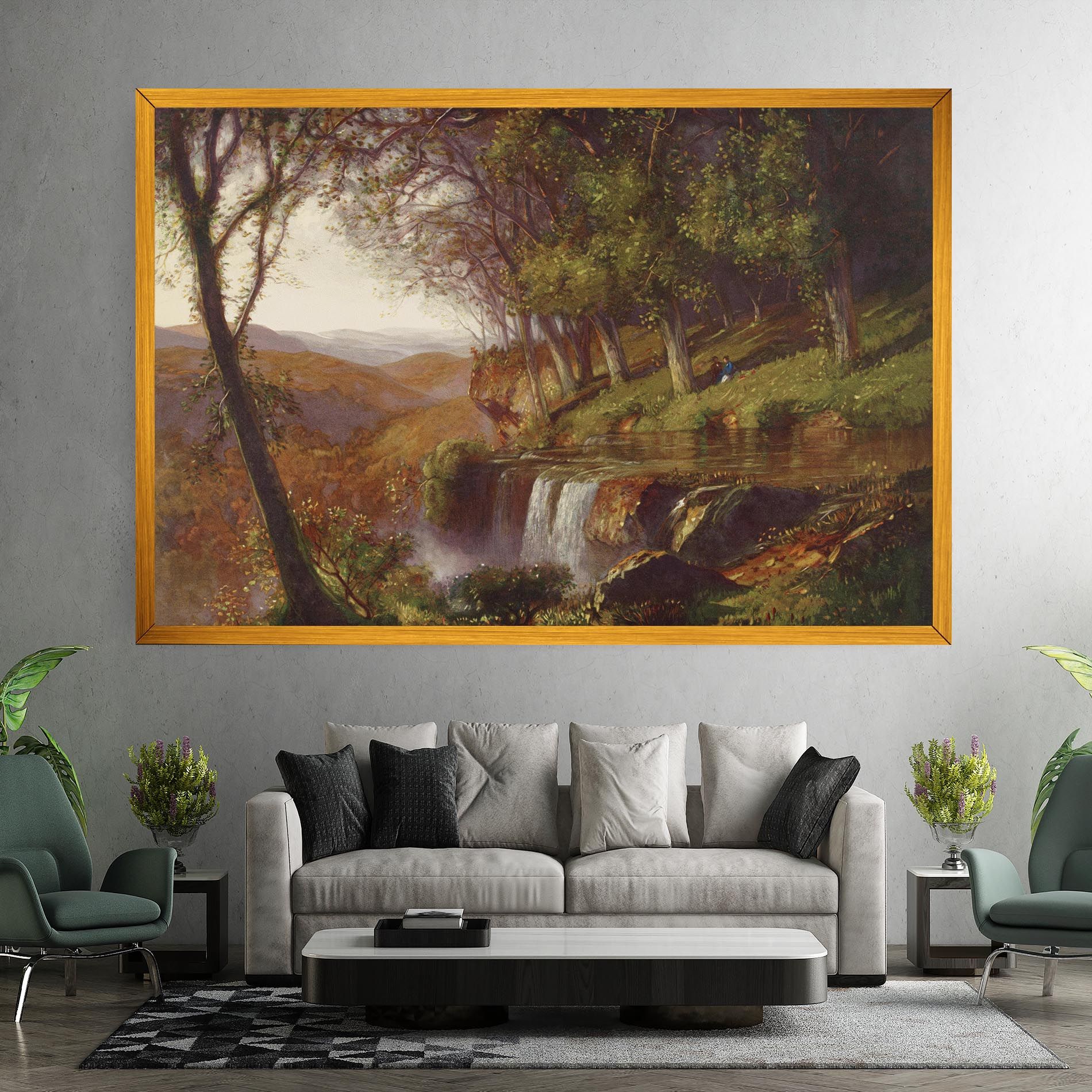 Waterfall Painting mockup 7